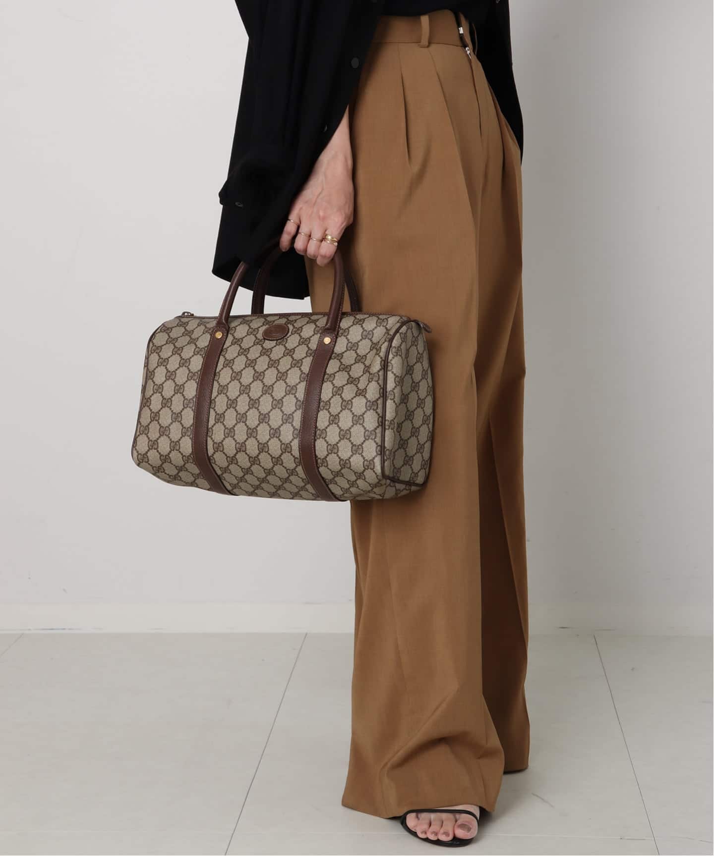 VINTAGE GUCCI /グッチ】ボストンバッグ gg（ボストンバッグ