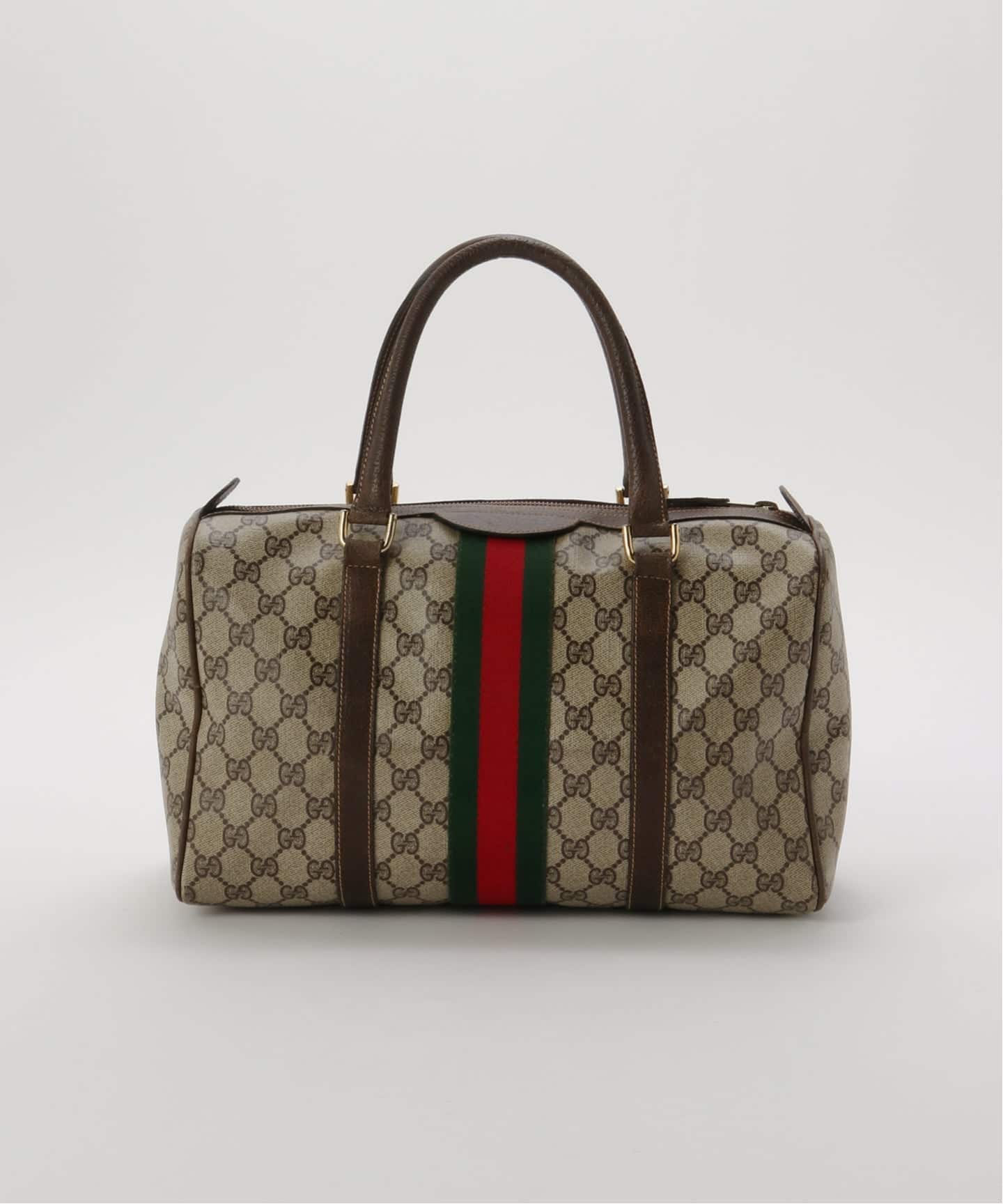 VINTAGE GUCCI /グッチ】ボストンバッグ gg web（ボストンバッグ