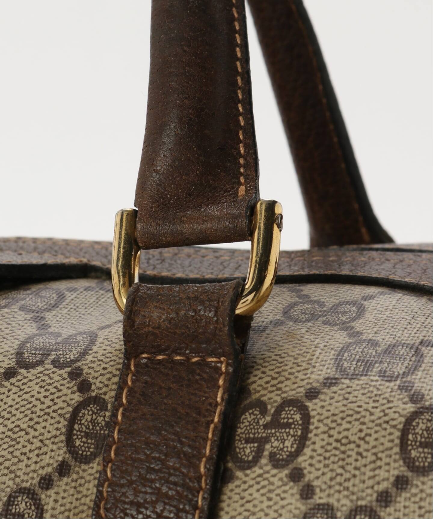 VINTAGE GUCCI /グッチ】ボストンバッグ gg web（ボストンバッグ