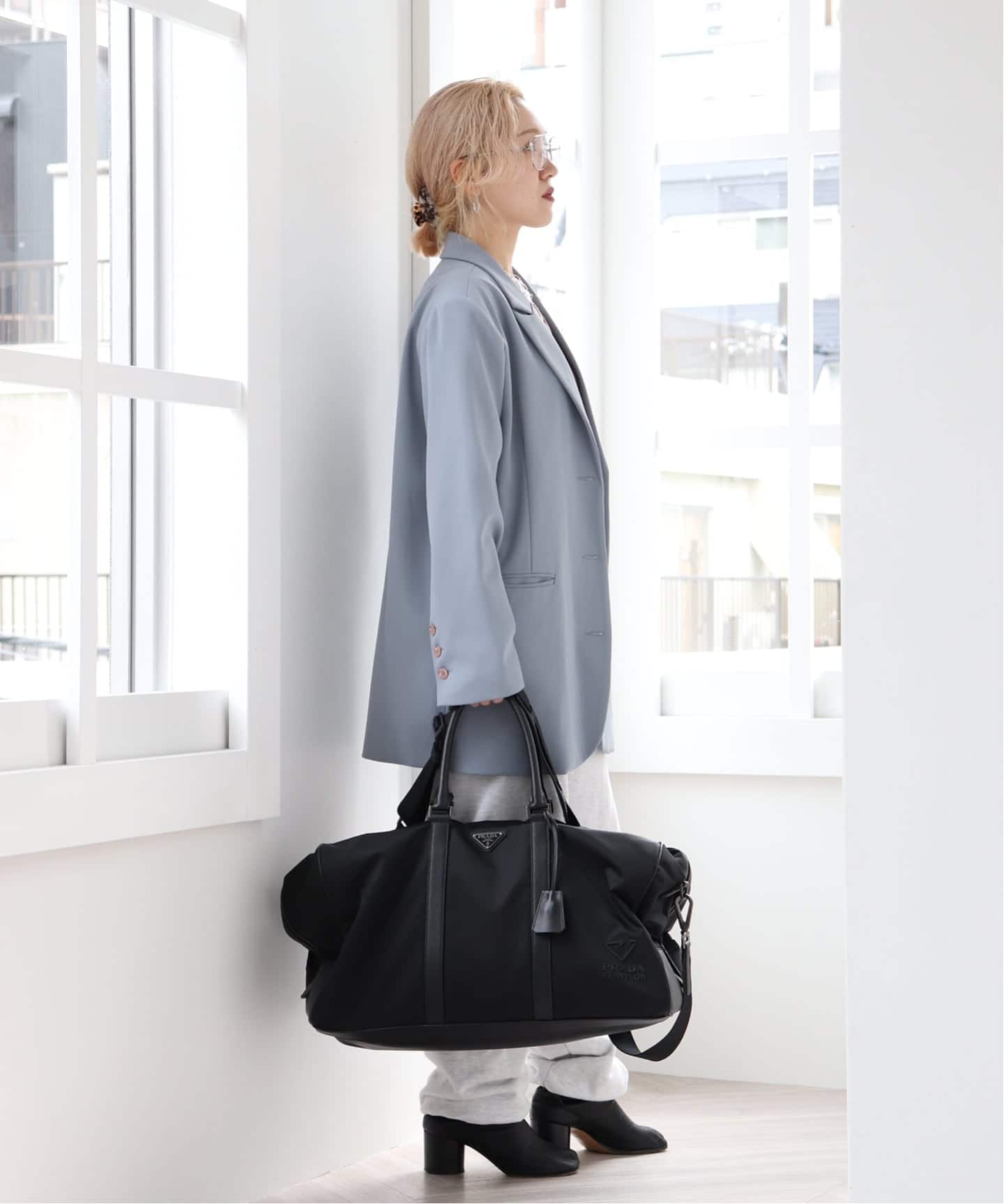 VINTAGE PRADA/プラダ】boston nylon（ボストンバッグ