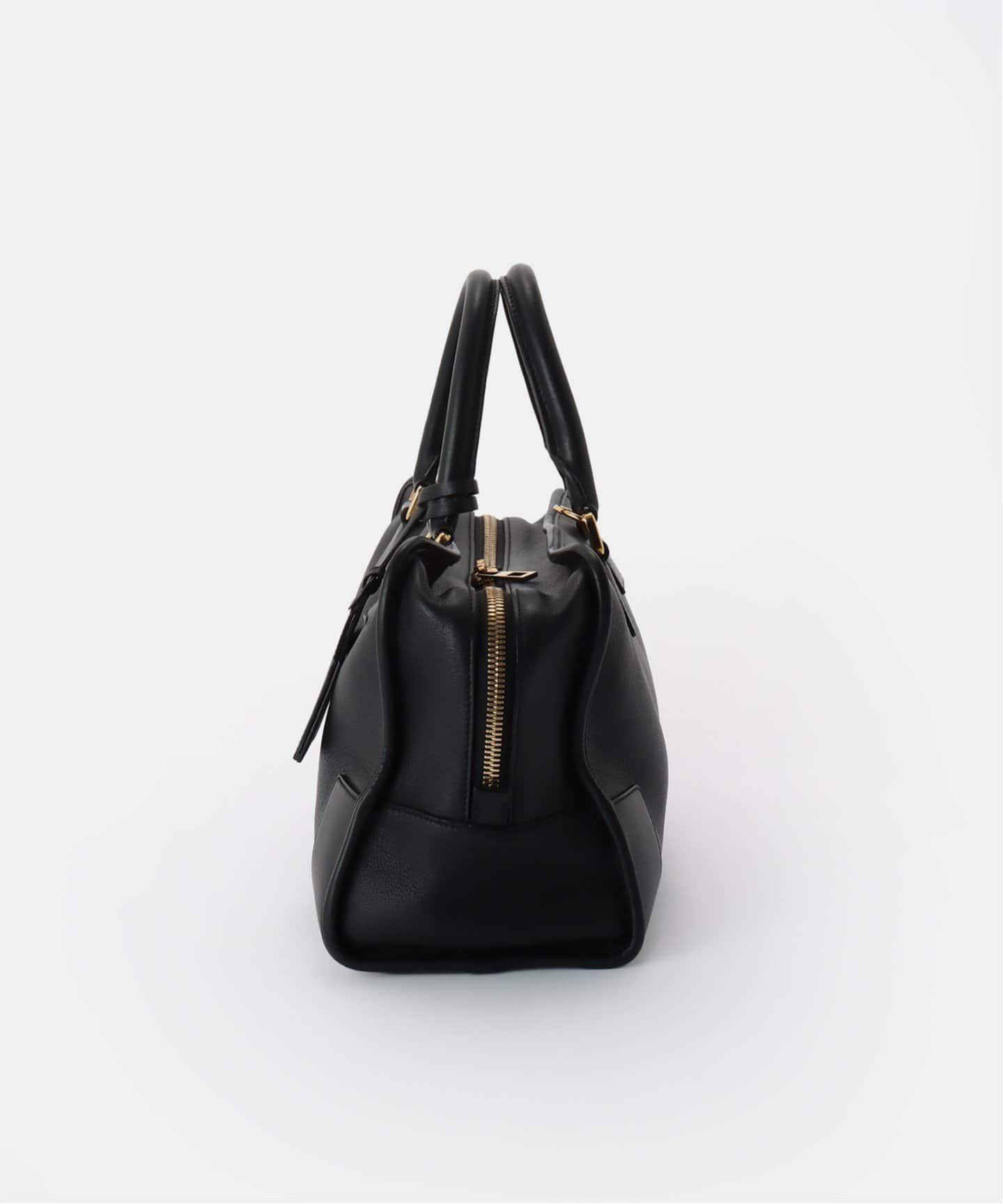 LOEWE ボストンバッグ 黒 レザー　ヴィンテージ LOEWE(ロエベ) / ボストンバッグ/レザー/BLK/無地 | 中古品の