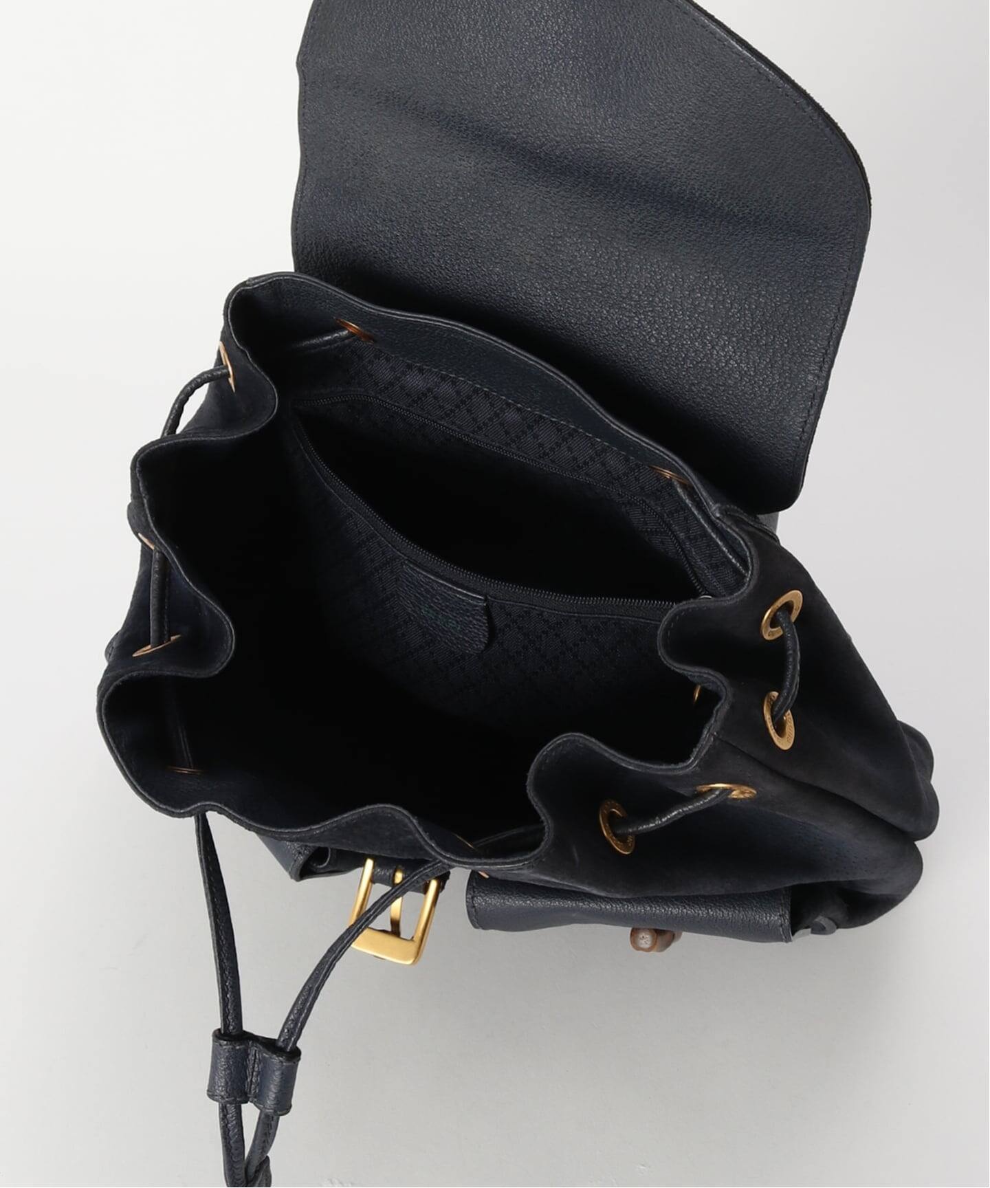 VINTAGE GUCCI/グッチ】Bamboo backpack suede（バックパック