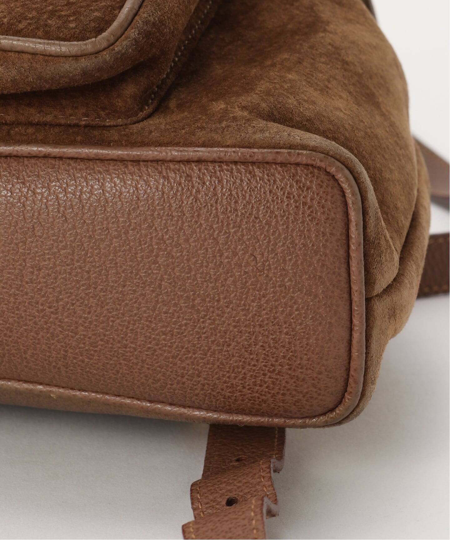 VINTAGE GUCCI/グッチ】 Bamboo バックパック ミニ suede（バック