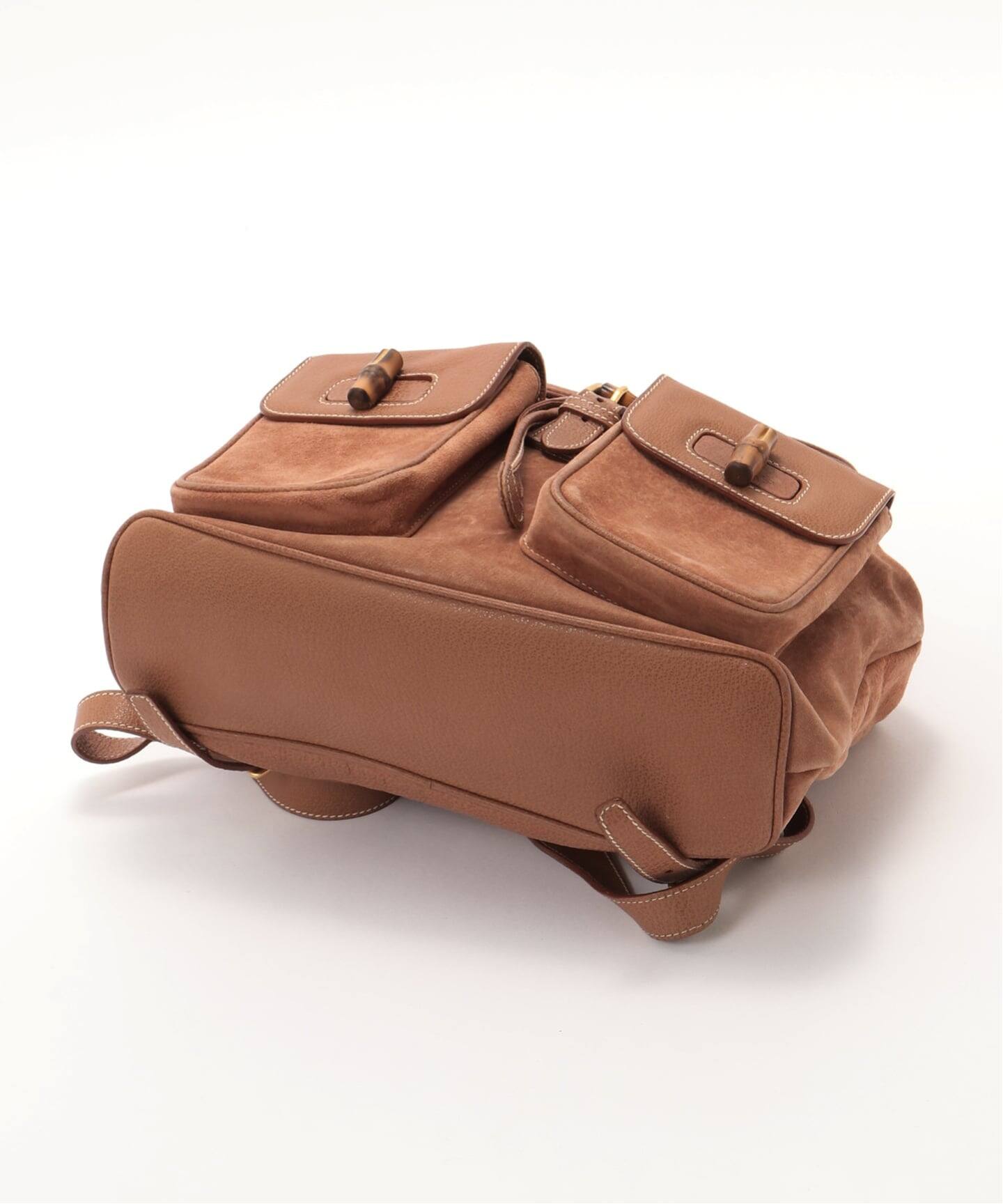 VINTAGE GUCCI/グッチ】Bamboo backpack suede（バックパック