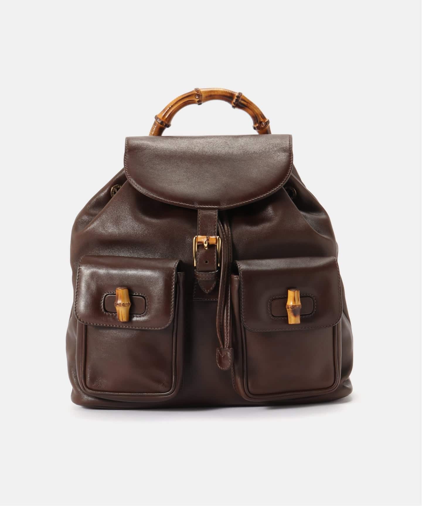 VINTAGE GUCCI/グッチ】Bamboo バックパック（バックパック