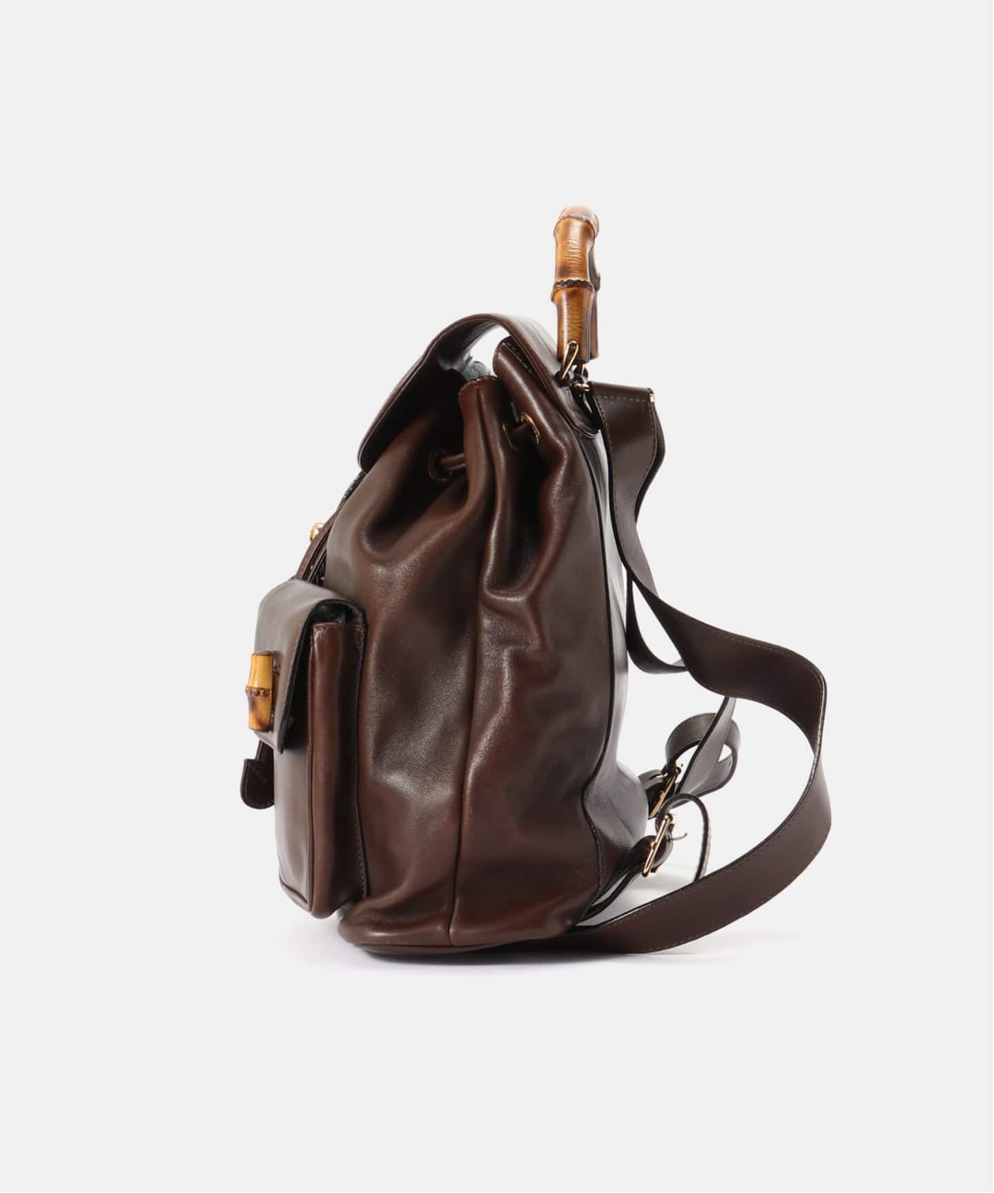 VINTAGE GUCCI/グッチ】Bamboo バックパック（バックパック／リュック
