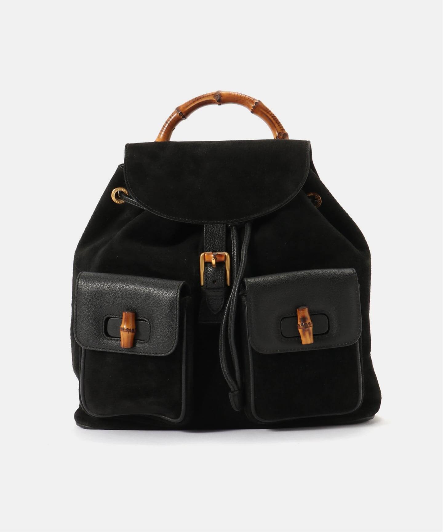 GUCCI スエード レザー バックパック GUCCI スエード レザー バックパック