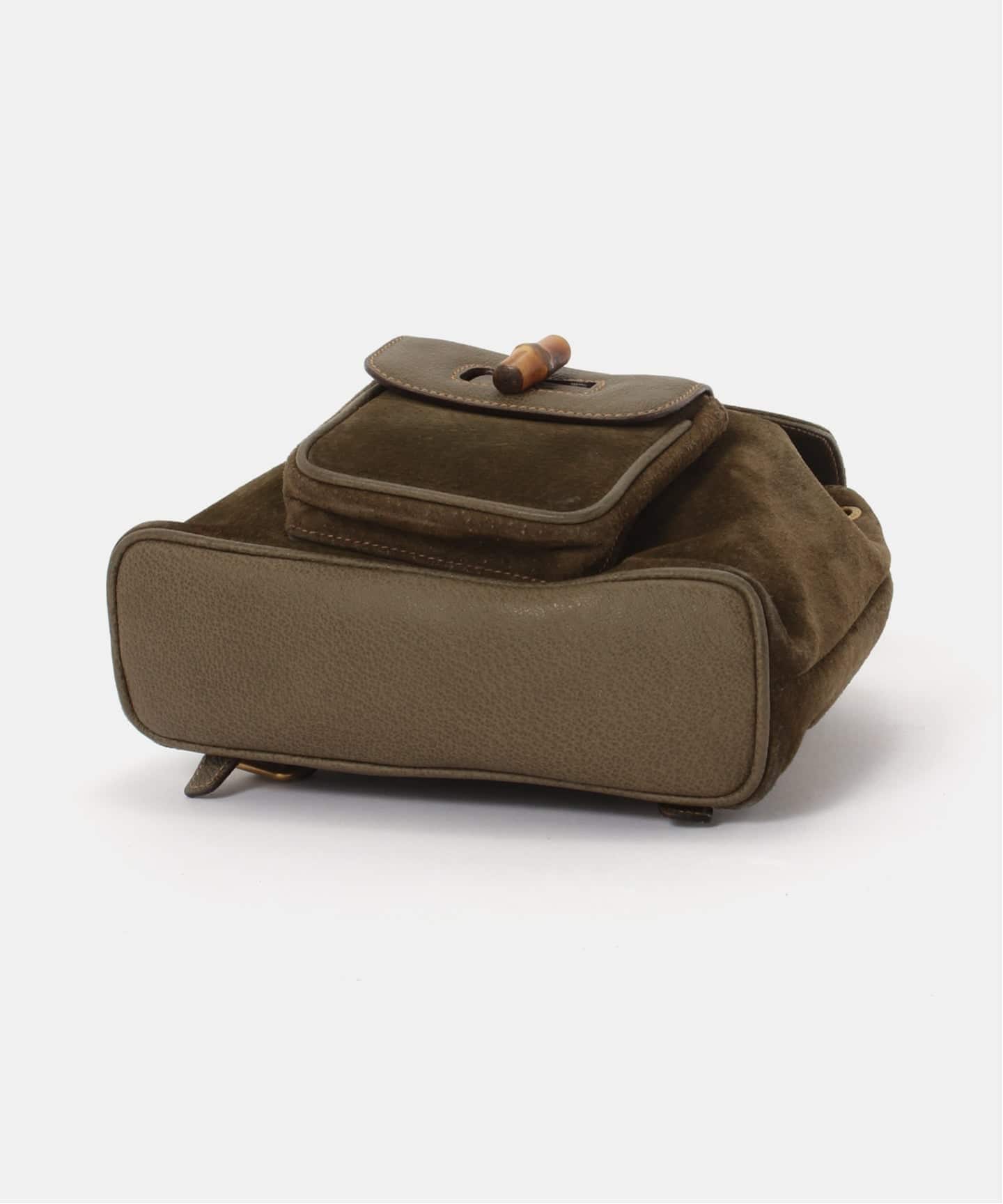 VINTAGE GUCCI/グッチ】Bamboo バックパック mini suede（バックパック