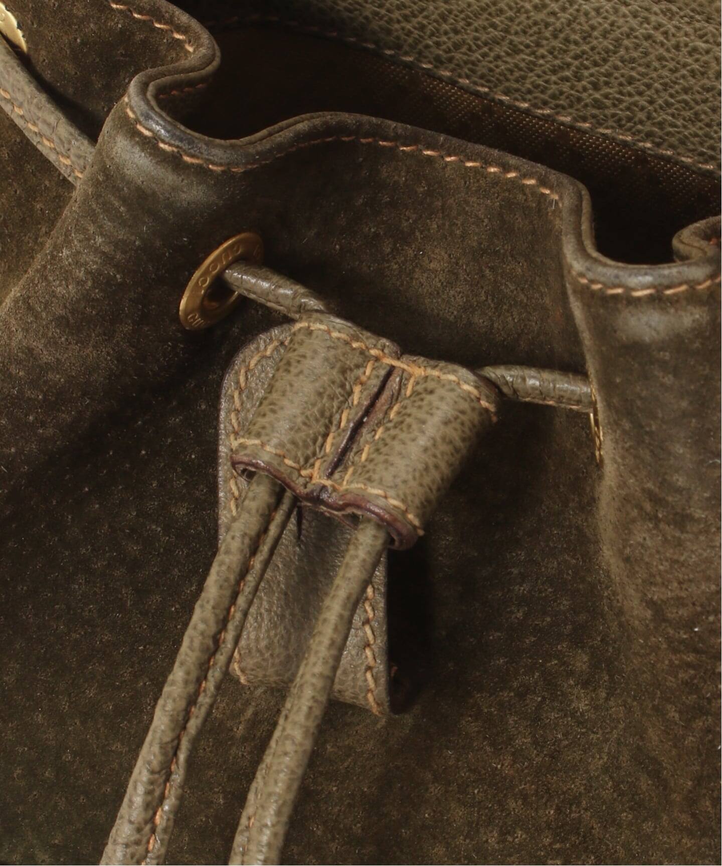 VINTAGE GUCCI/グッチ】Bamboo バックパック mini suede（バックパック