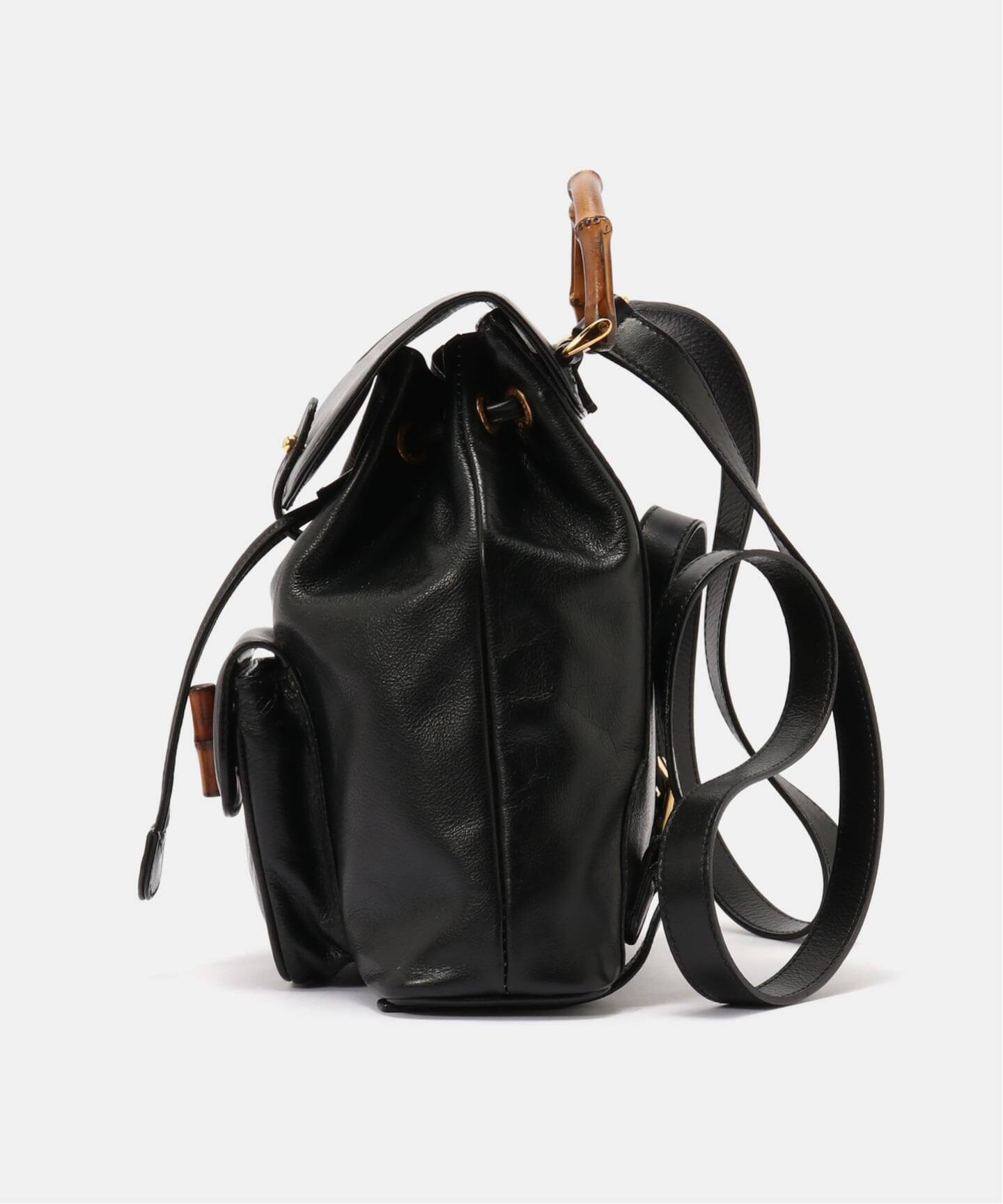 VINTAGE GUCCI/グッチ】Bamboo backpack mini（バックパック／リュック 
