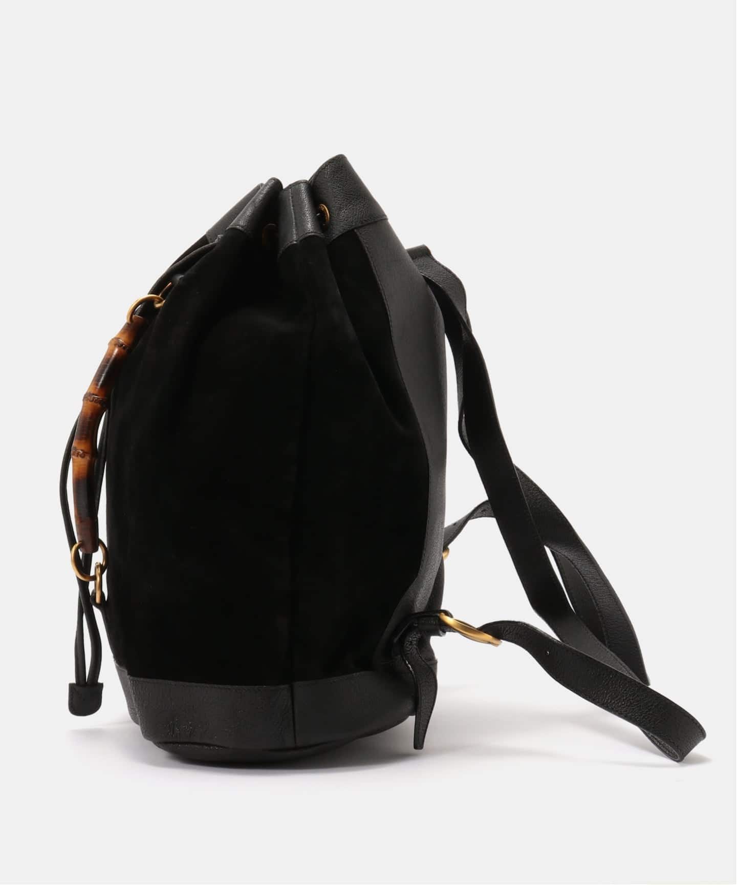 VINTAGE GUCCI/グッチ】Bamboo backpack suede（バックパック