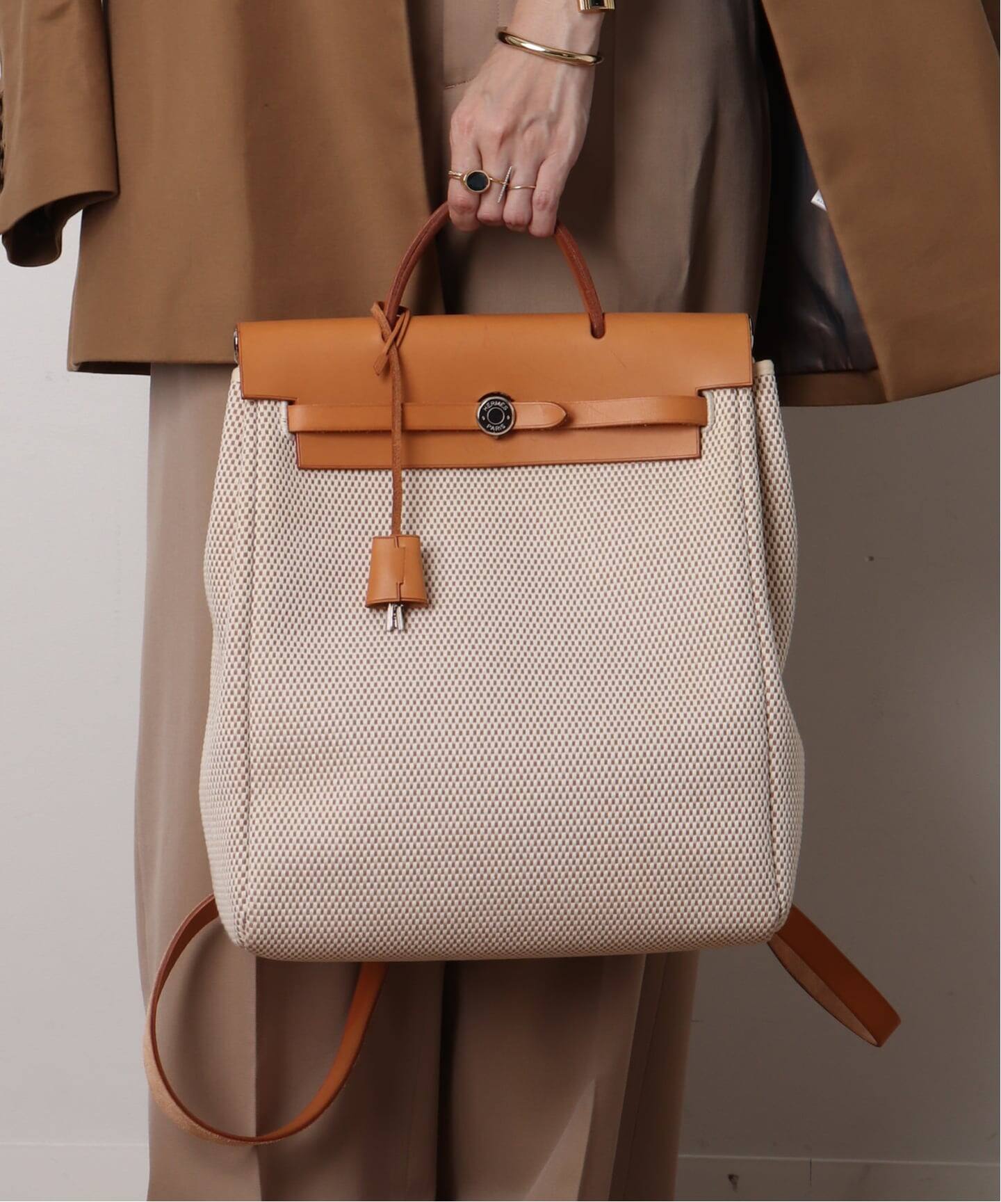 VINTAGE HERMES/エルメス】Herbag add pm（バックパック／リュック