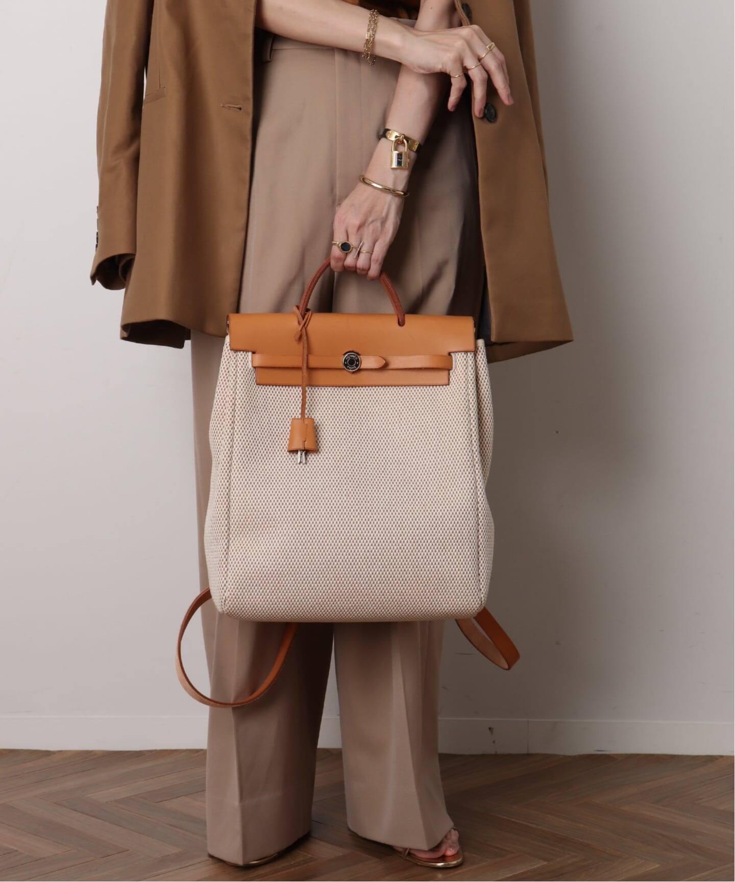 VINTAGE HERMES/エルメス】Herbag add pm（バックパック／リュック