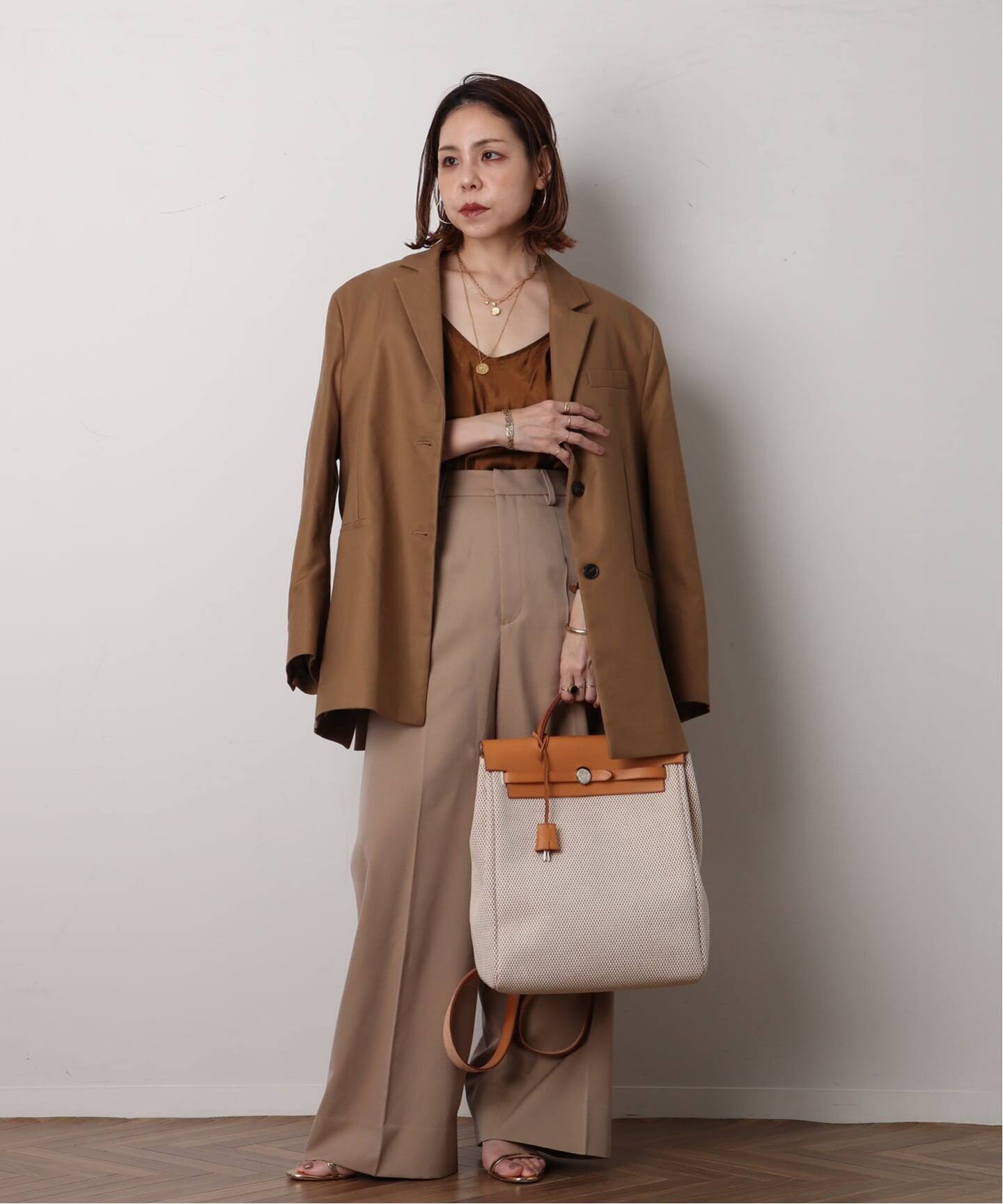 超美品HERMES HerBag〔エールバッグ〕ヴィヴラート&amp;ブラウン高島屋購入 HERMES - 超美品HERMES HerBag〔エールバッグ〕ヴィヴラート&ブラウン