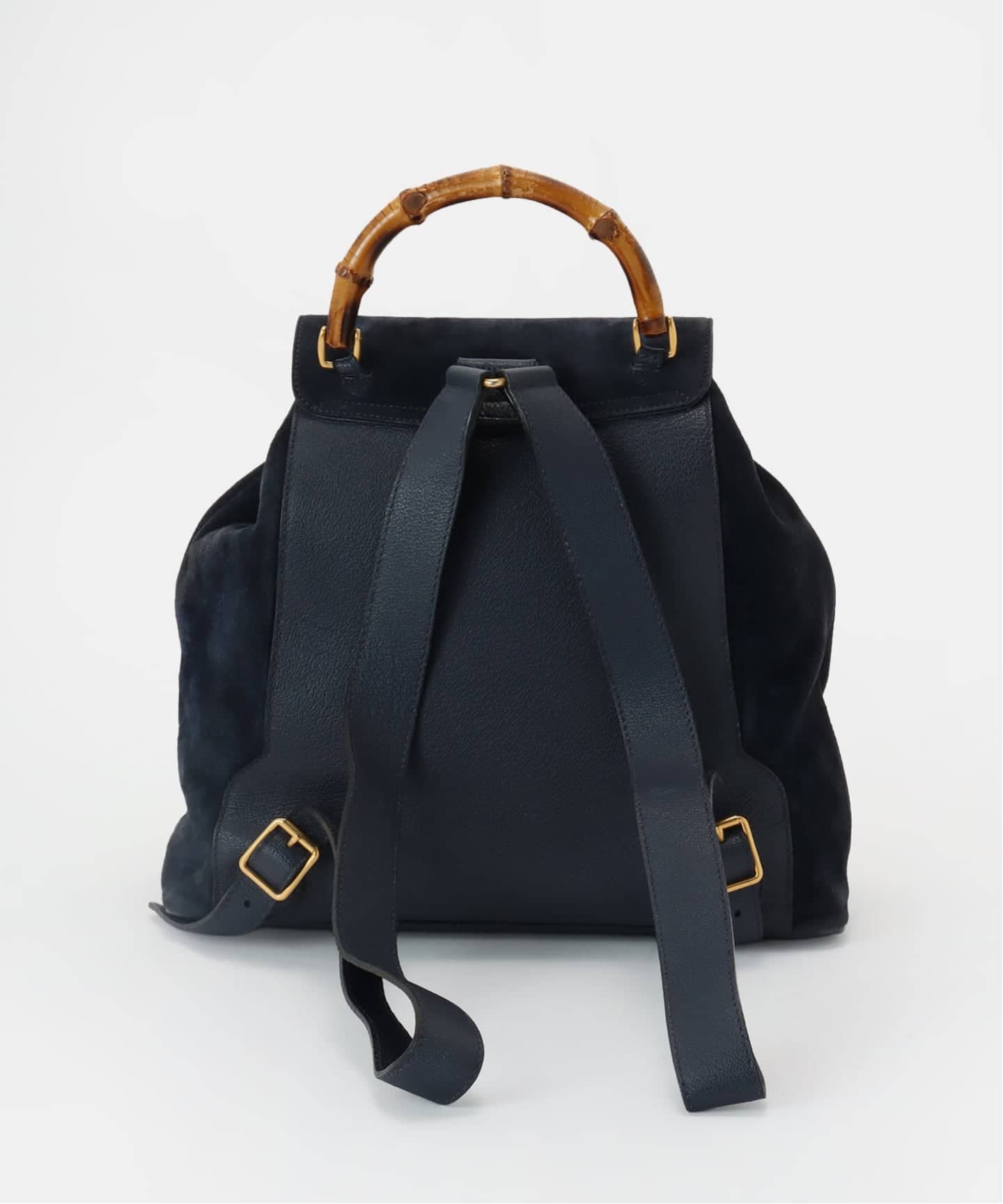 VINTAGE GUCCI/グッチ】 Bamboo バックパック suede（バックパック