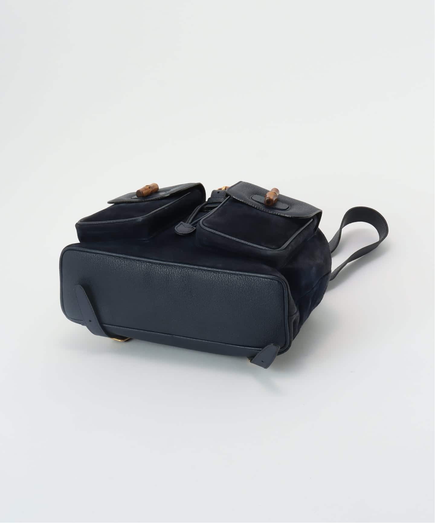 VINTAGE GUCCI/グッチ】 Bamboo バックパック suede（バックパック