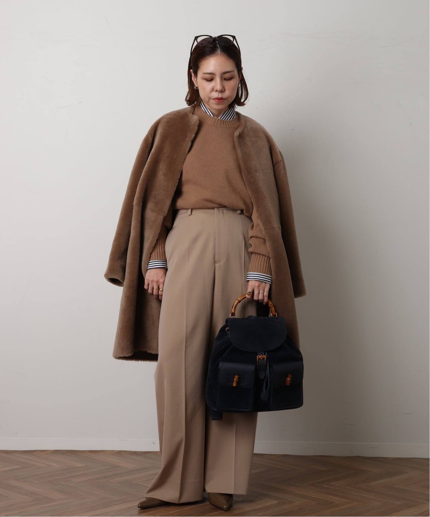 ケントハウス　オールドグッチ　ブラウン スエード バックパック ケントハウス様専用 オールドグッチ ブラウン スエード バックパック