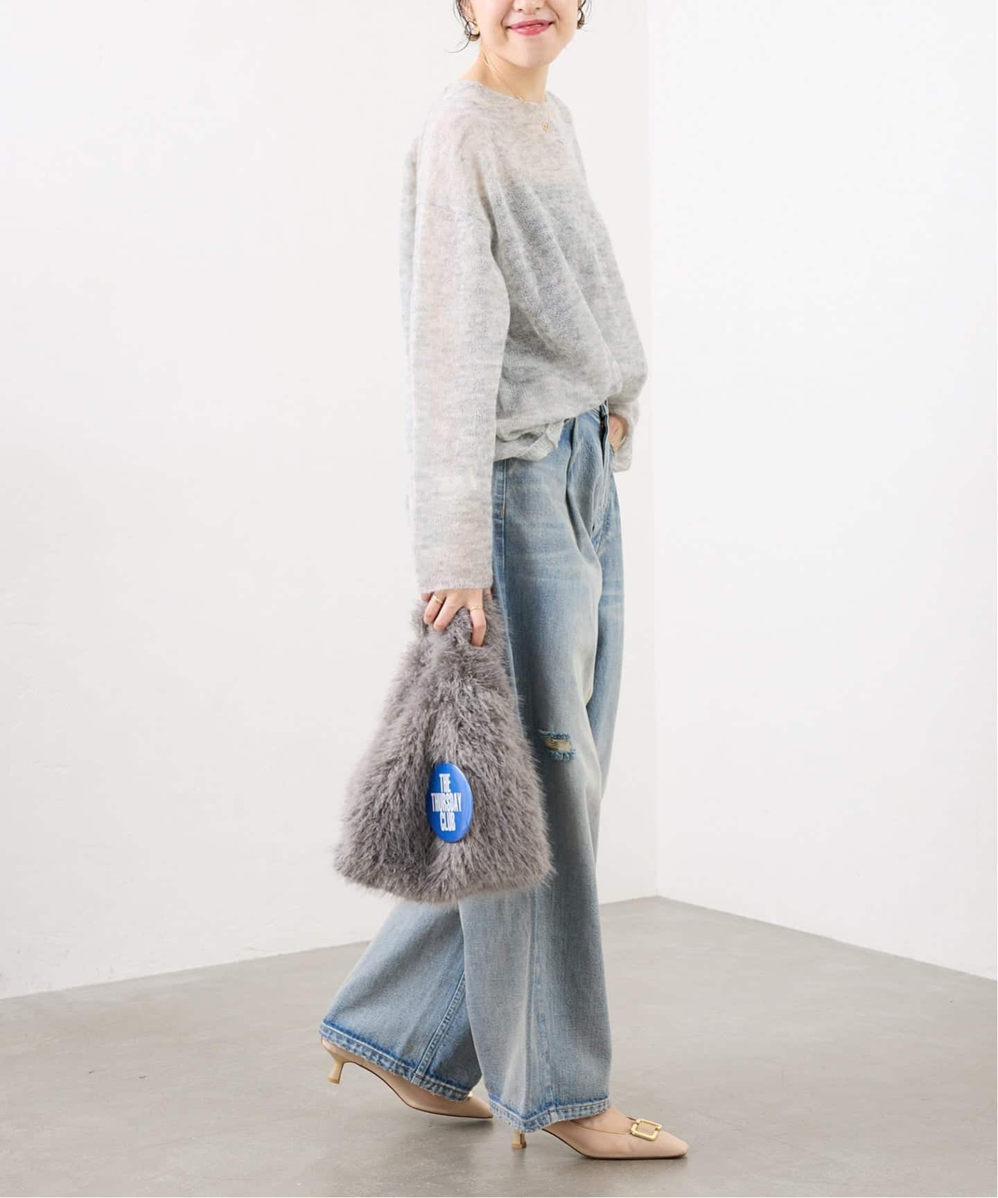 Le Talon ル タロン パールラインパンプス ブラック/23.5｜結婚