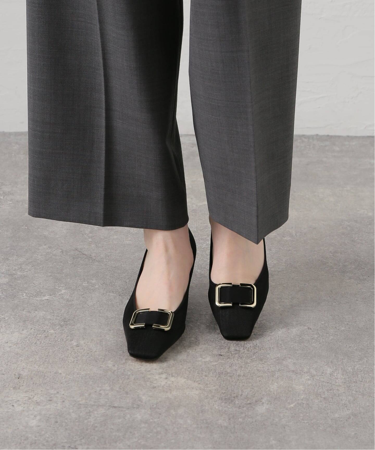 5cmスクエアチュールバックルパンプス（パンプス）｜LE TALON（ル