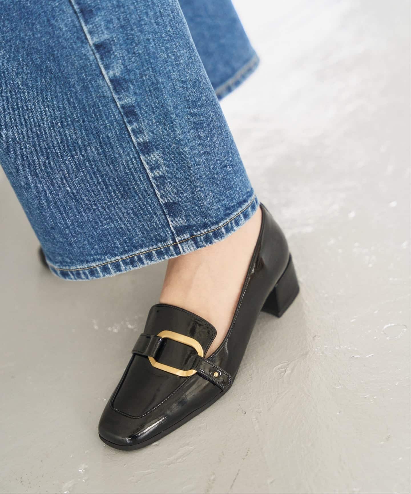 3.5cmスクエアバックルローファー（ローファー）｜LE TALON（ル タロン