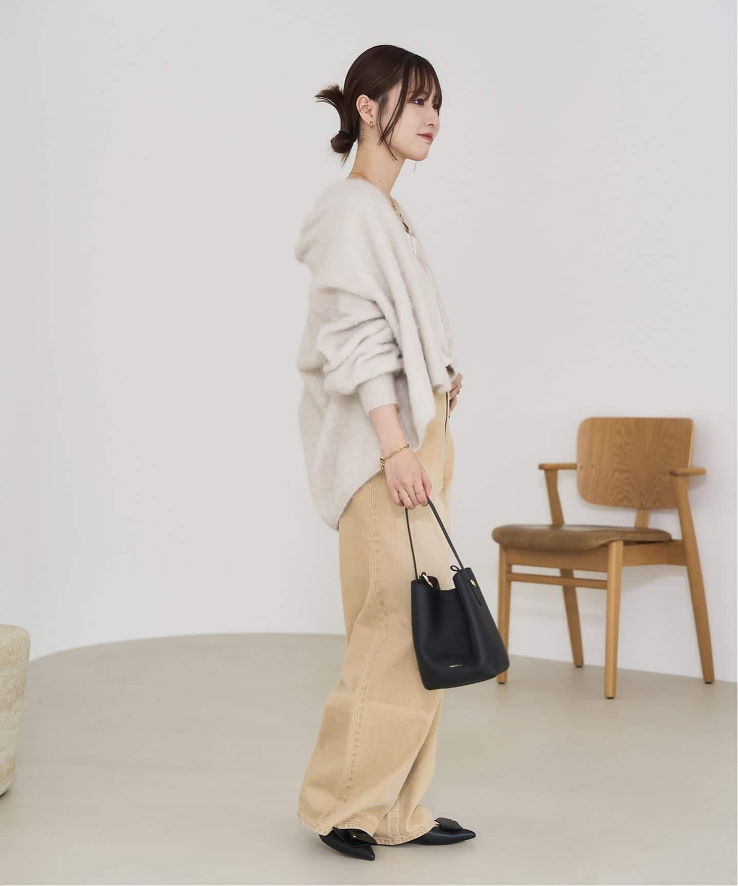 追加》3.5cmポインテッドLモチーフパンプス（パンプス）｜LE TALON（ル