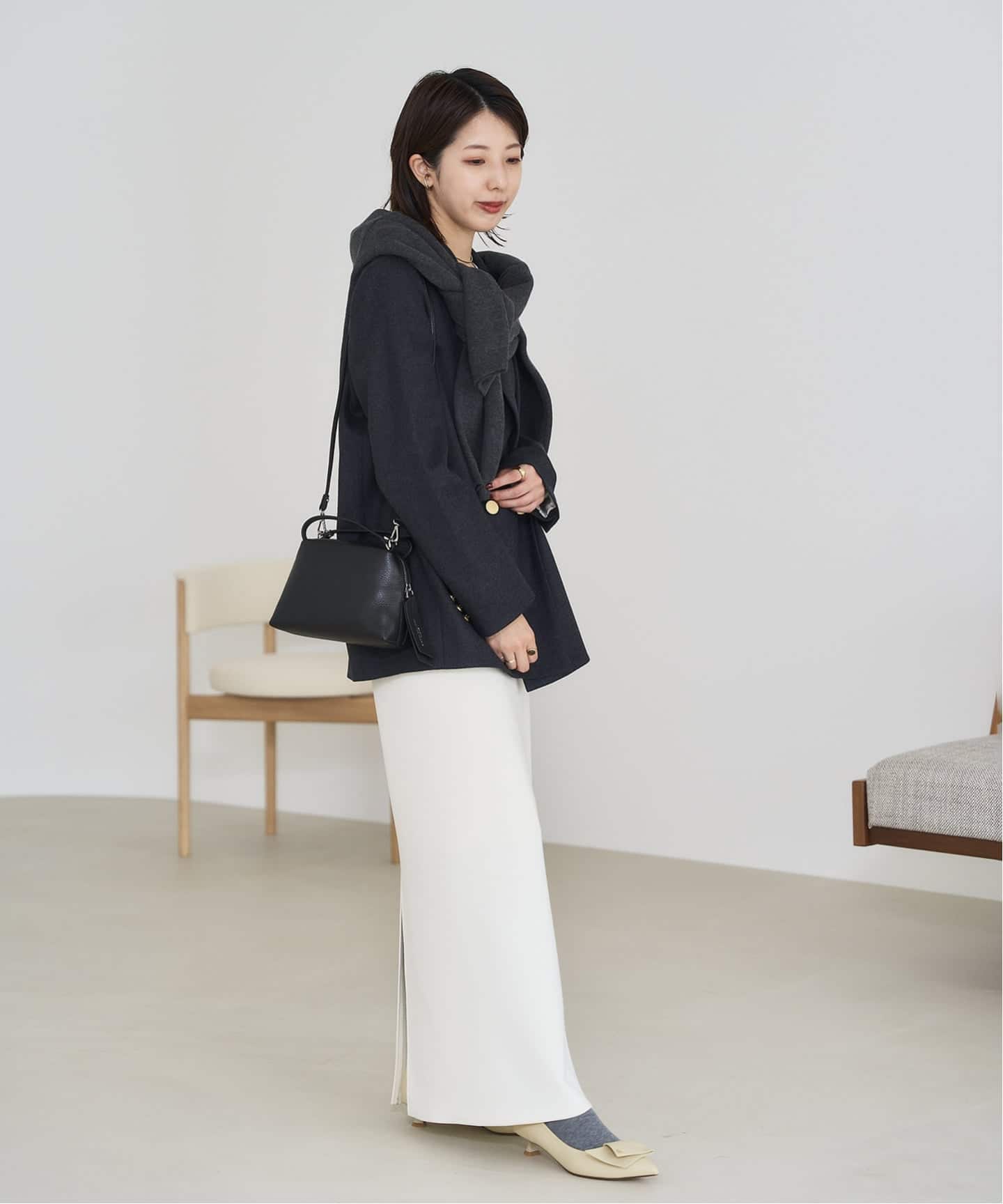 追加》3.5cmポインテッドLモチーフパンプス（パンプス）｜LE TALON（ル