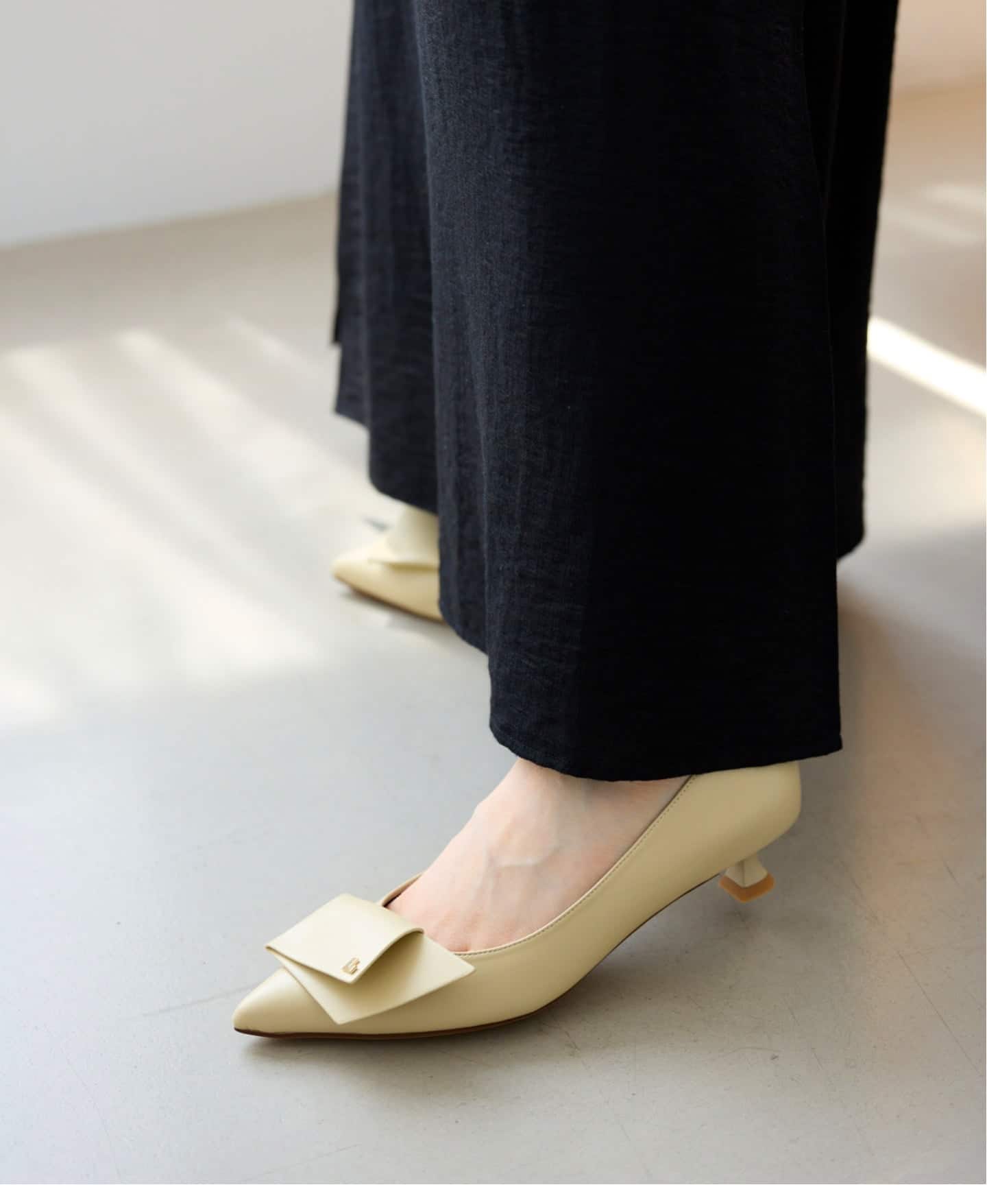 追加》3.5cmポインテッドLモチーフパンプス（パンプス）｜LE TALON（ル