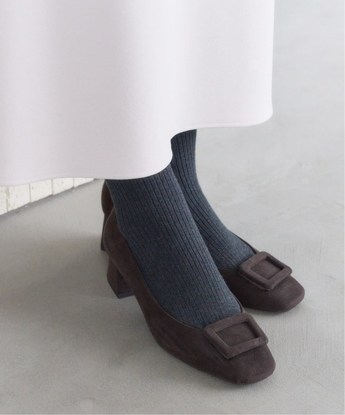 4.5cmスクエアバックルパンプス（パンプス）｜LE TALON（ル タロン）の