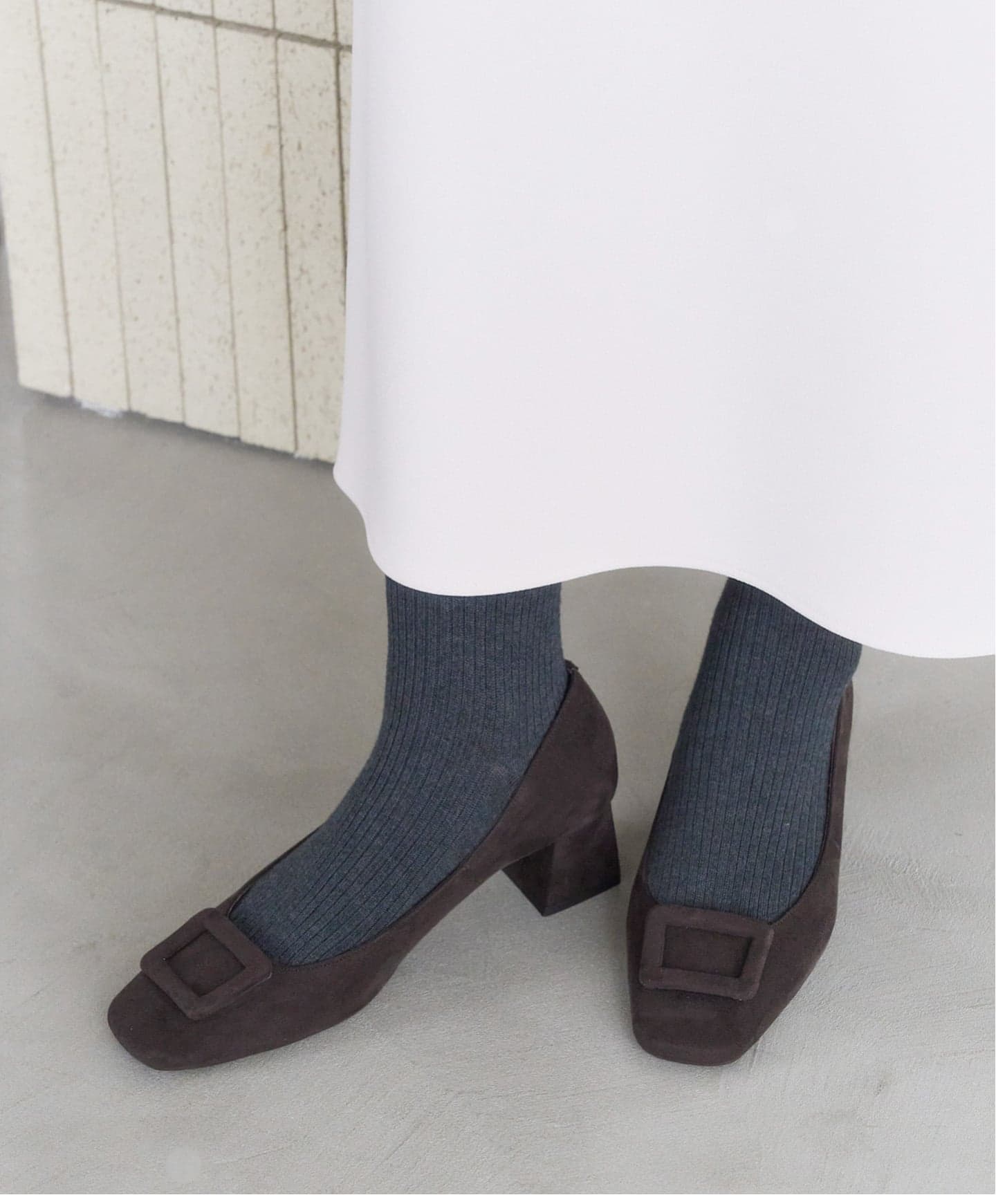 LE TALON スクエアトゥ バックル パンプス 4.5cmスクエアバックルパンプス（パンプス）｜LE TALON（ル タロン）の