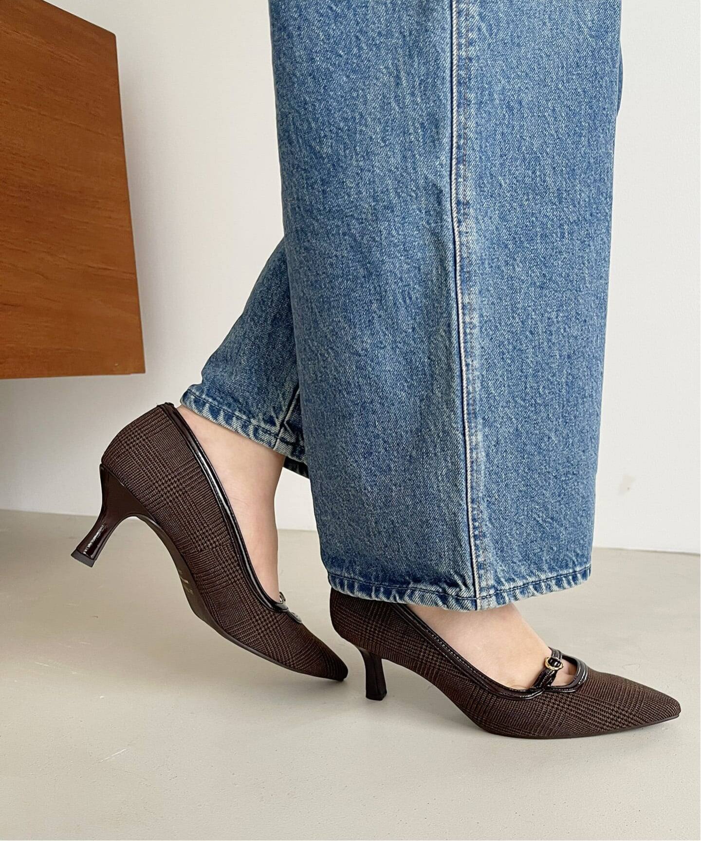 6.5cmポインテッドフロントベルトパンプス（パンプス）｜LE TALON（ル