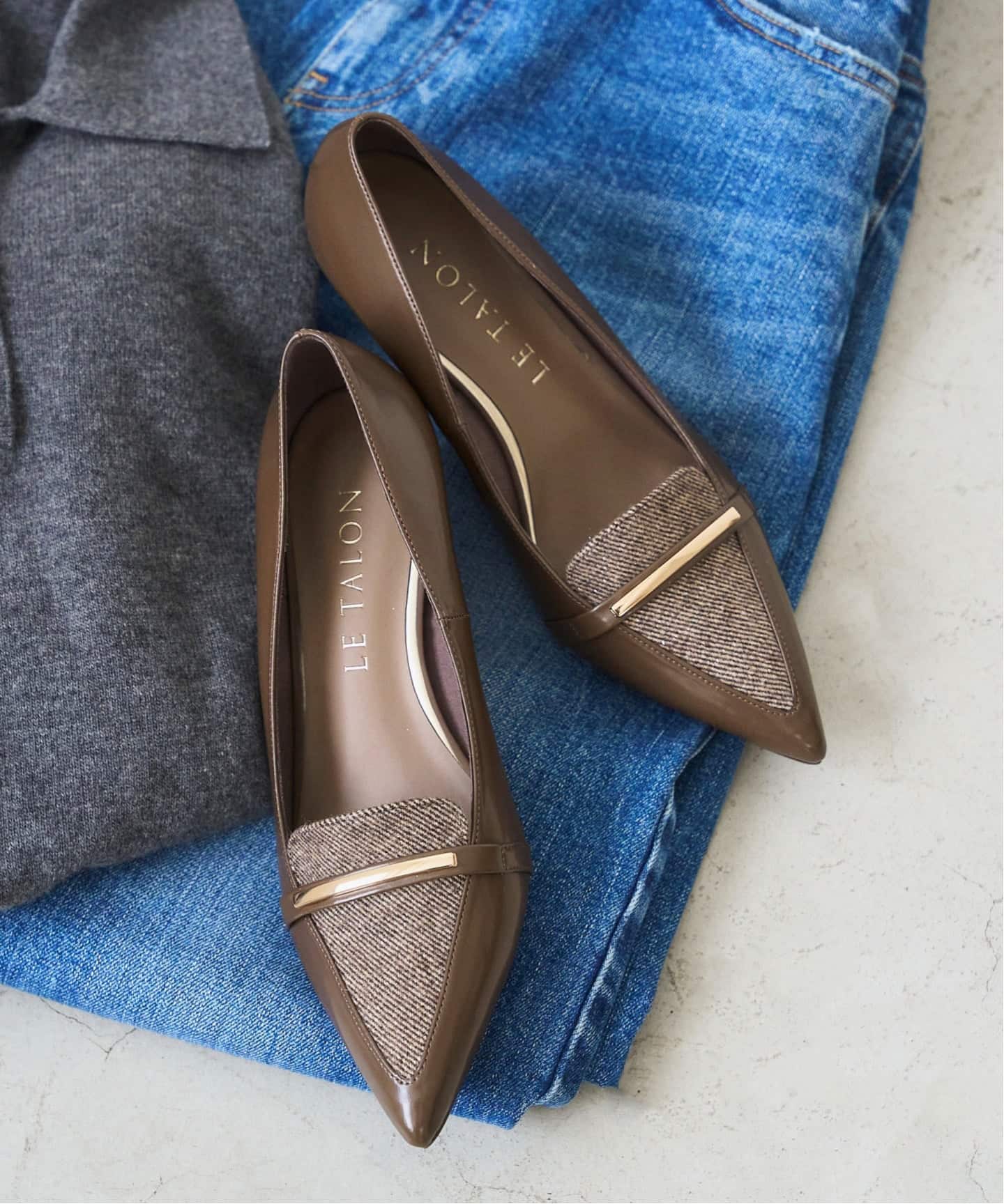 5cmポインテッドローファーパンプス（パンプス）｜LE TALON（ル タロン