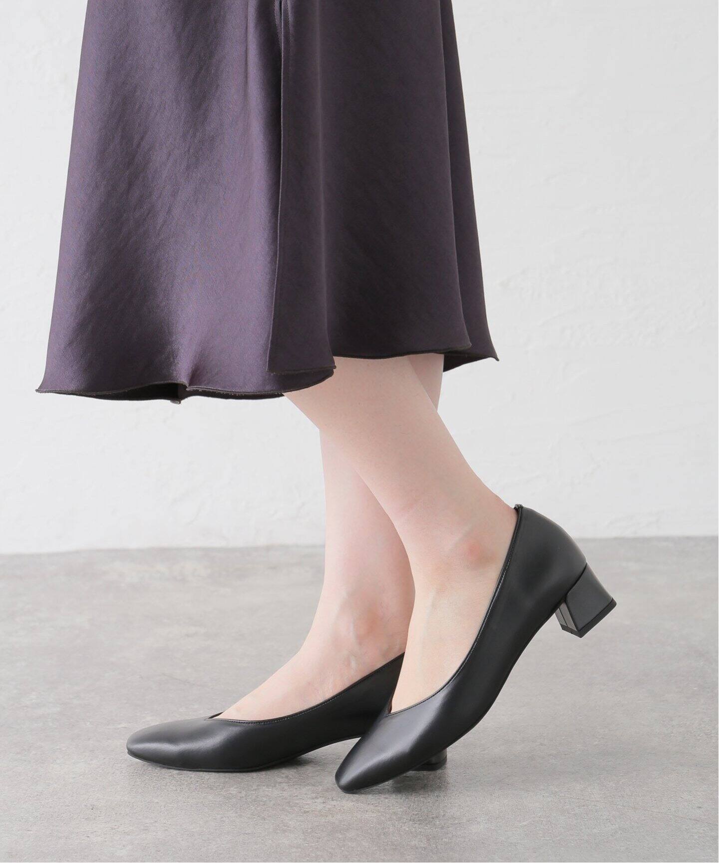4cmスクエアVカットパンプス（パンプス）｜LE TALON（ル タロン）の  