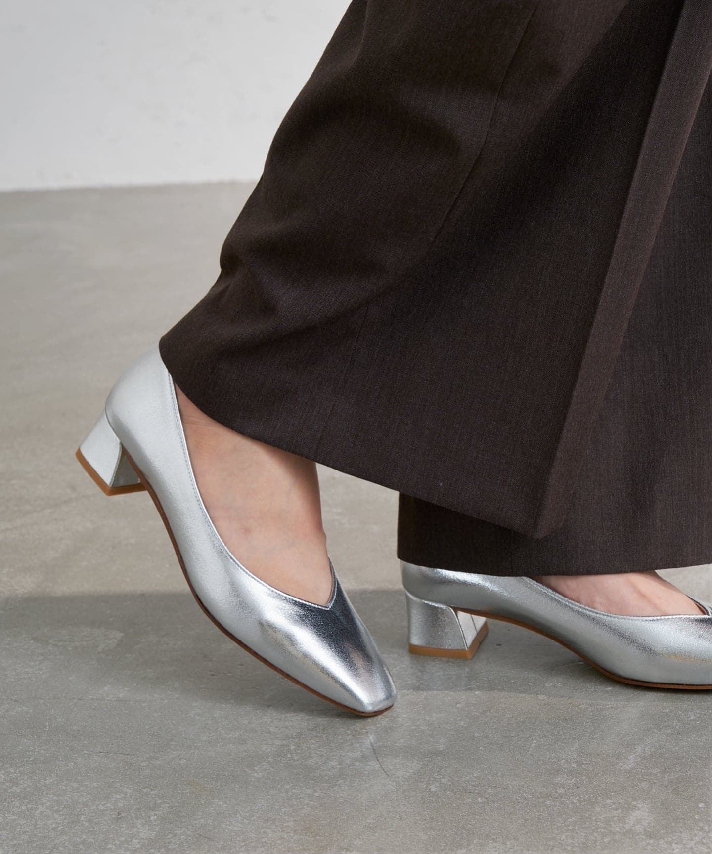 ≪追加≫4cmスクエアVカットパンプス（パンプス）｜LE TALON（ル