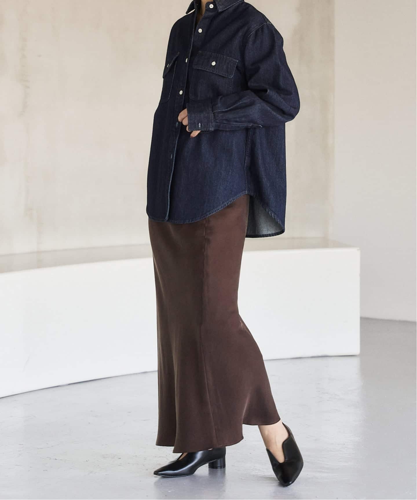 3cmフレンチスクエアスリットパンプス（パンプス）｜LE TALON