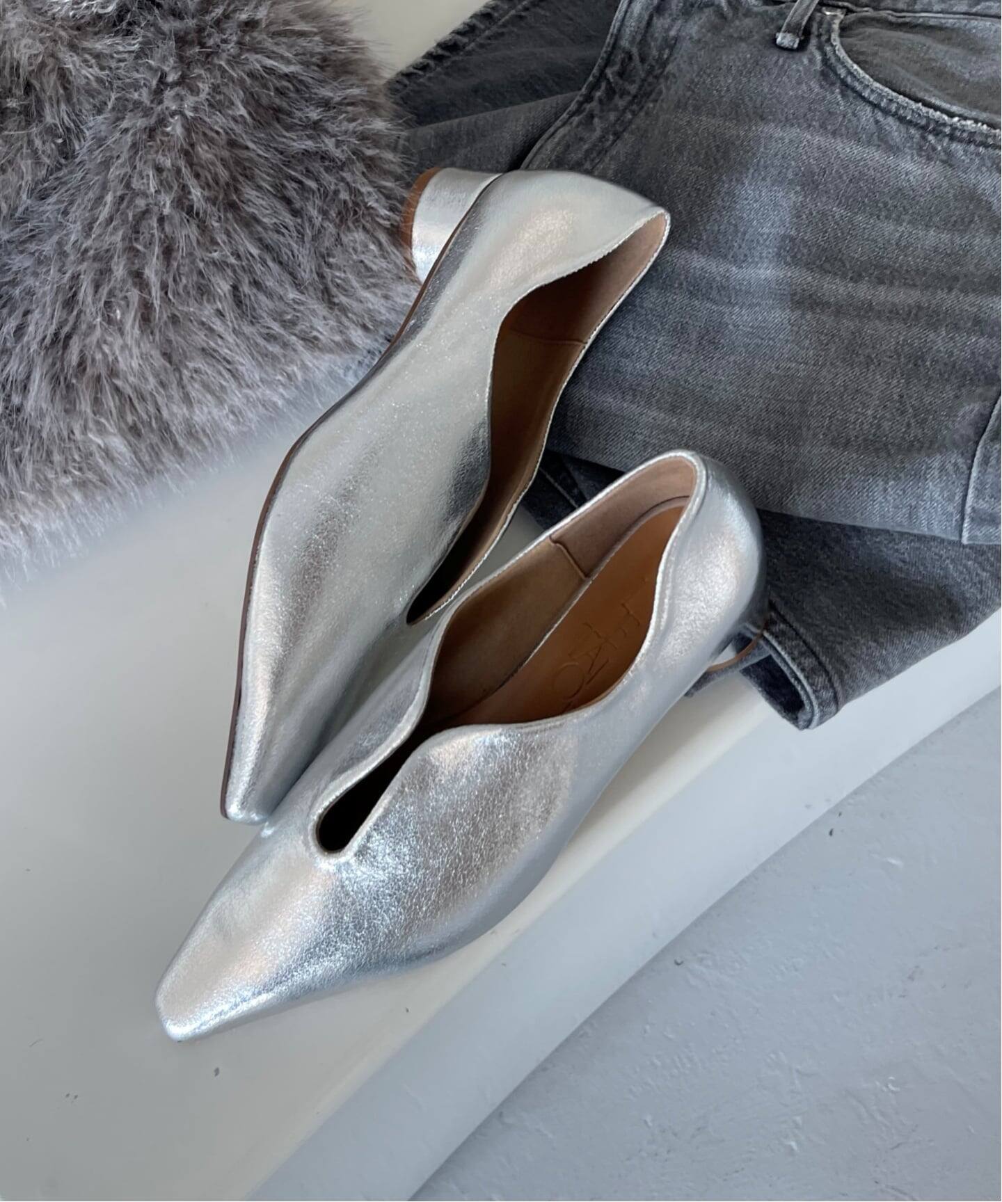 3cmフレンチスクエアスリットパンプス（パンプス）｜LE TALON