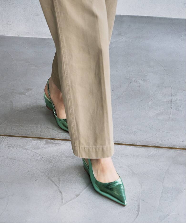 4cmポインテッドスリングバックウエッジ（パンプス）｜LE TALON（ル  