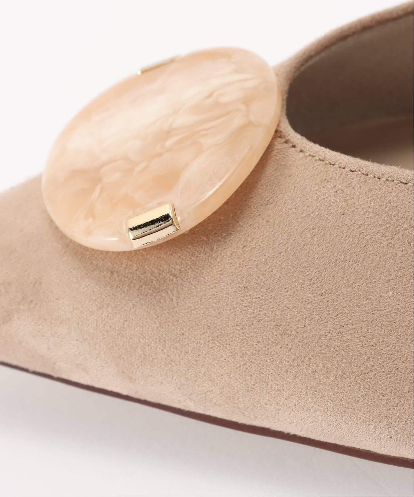 ポインテッドマーブルオーナメントフラット（フラットシューズ）｜LE