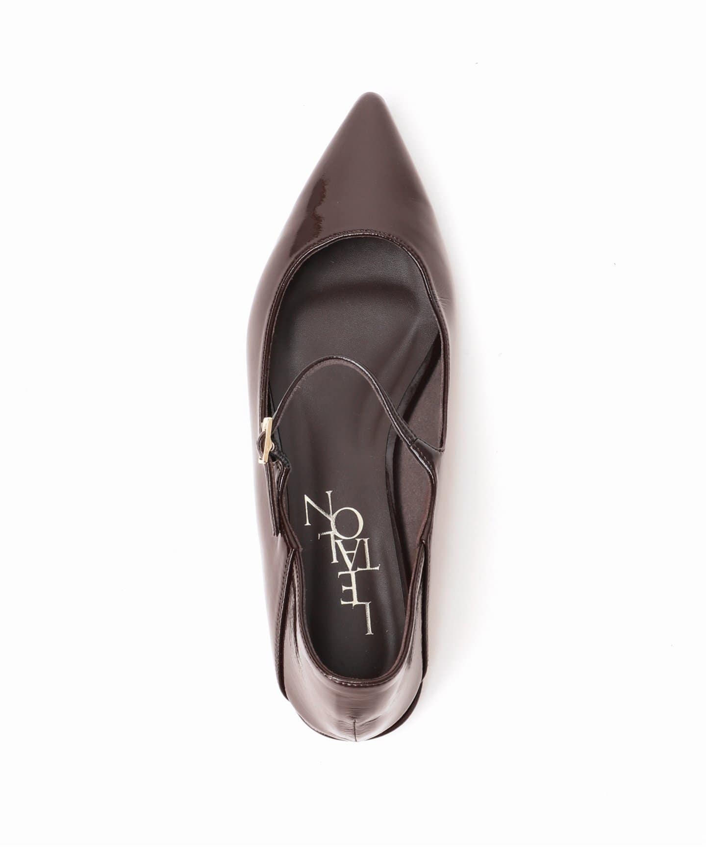 追加4》ポインテッドワンストラップフラット（フラットシューズ）｜LE