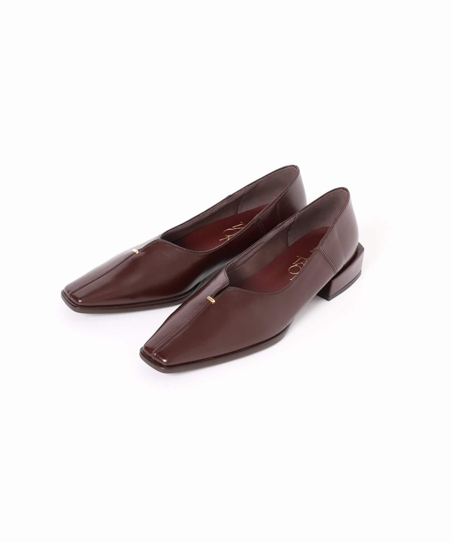 追加3》2.5cmスクエアスリットソフトフラット（フラットシューズ）｜LE