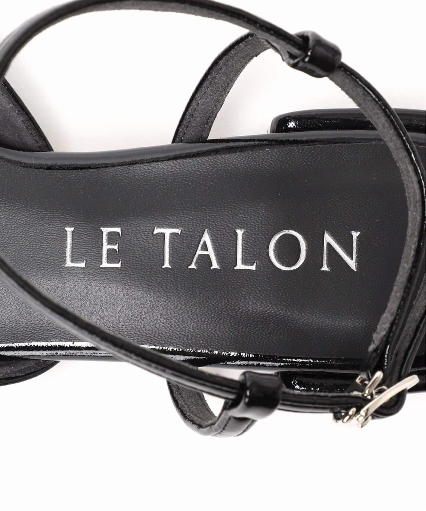 オブリークTストラップフラット（フラットシューズ）｜LE TALON