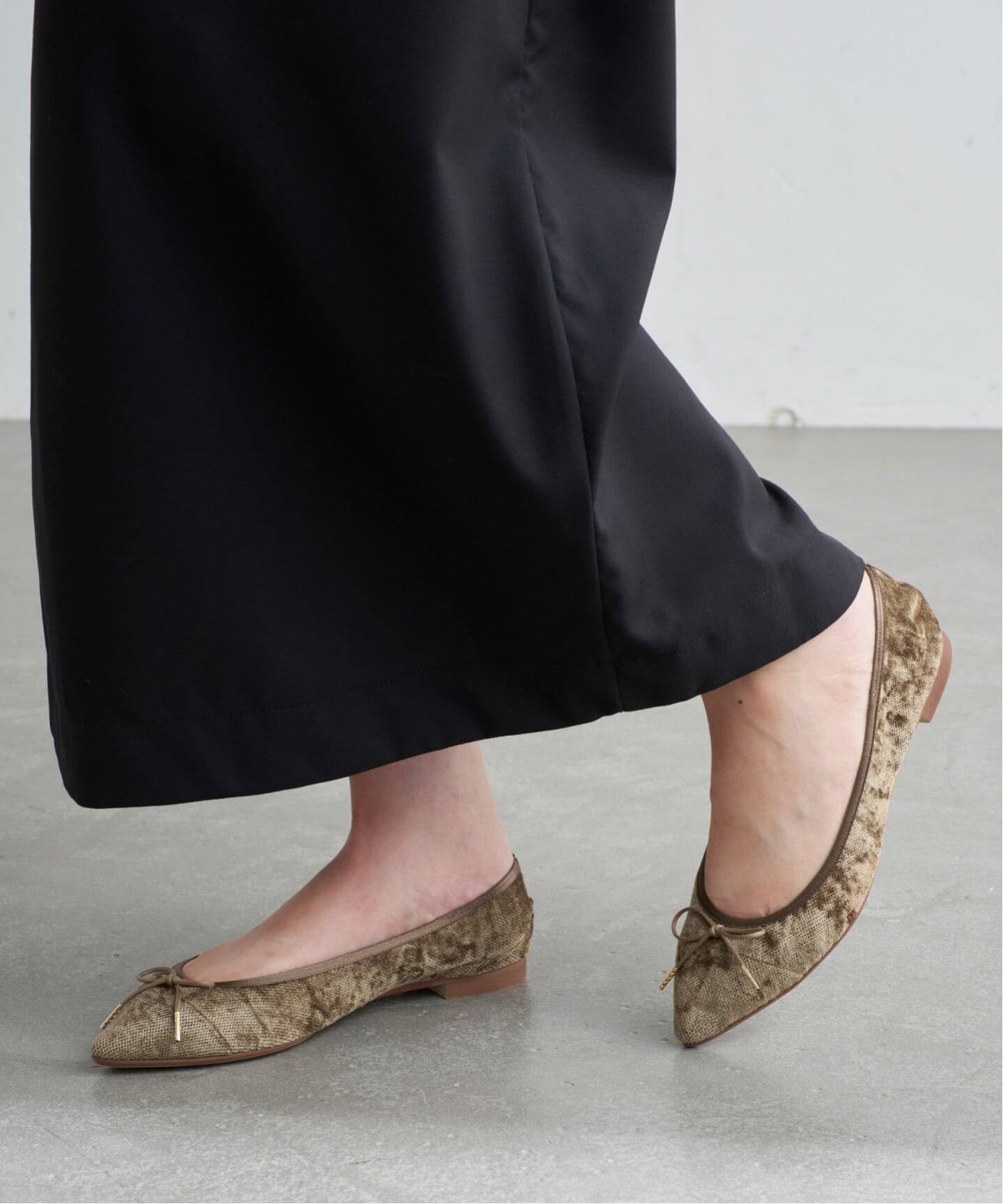 追加》ポインテッドギャザーバレエ（バレエシューズ）｜LE TALON（ル