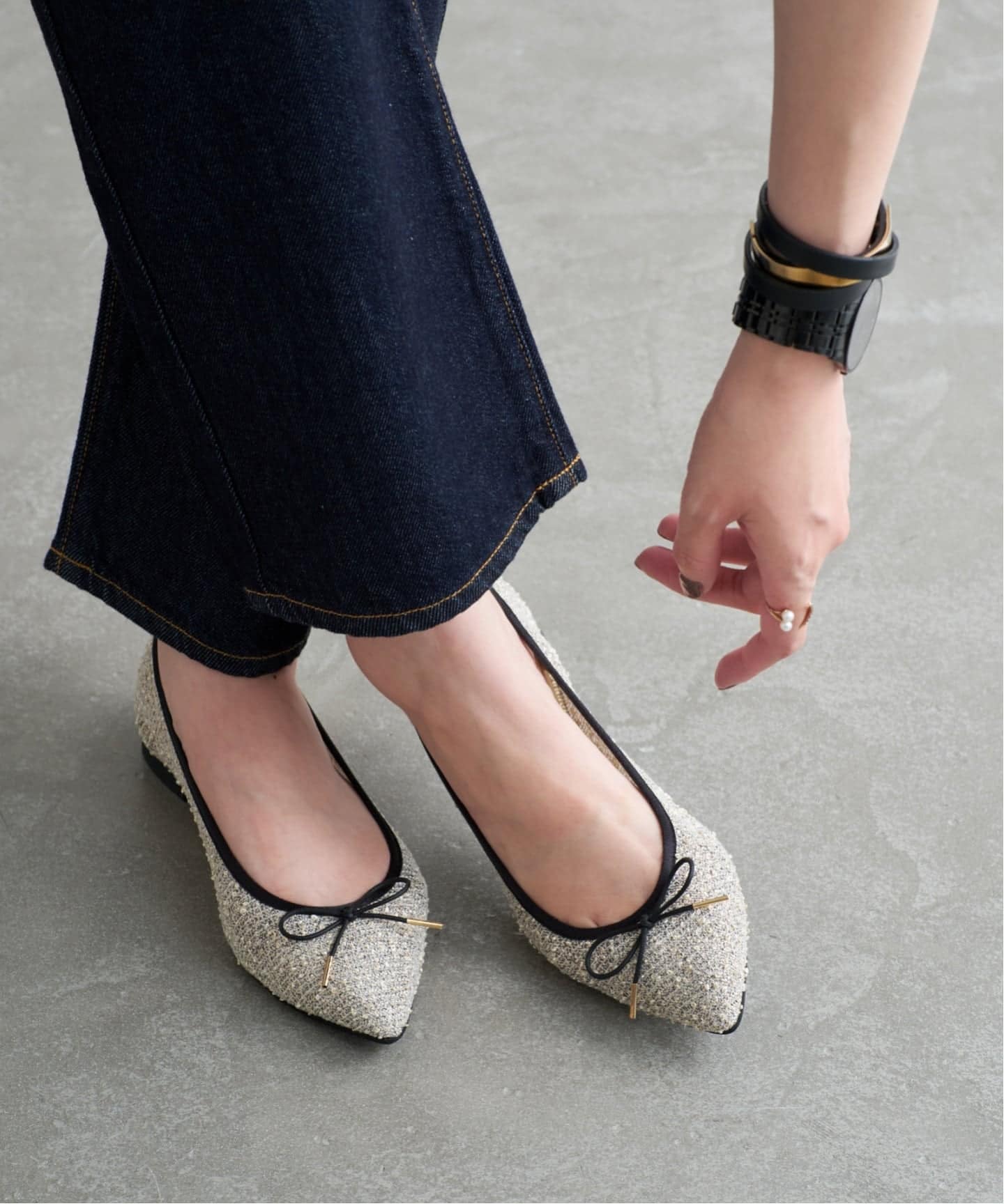 LE TALON ポインテッドギャザーネットバレエ LE TALON｜ポインテッドギャザーネットバレエ | Rakuten Fashion