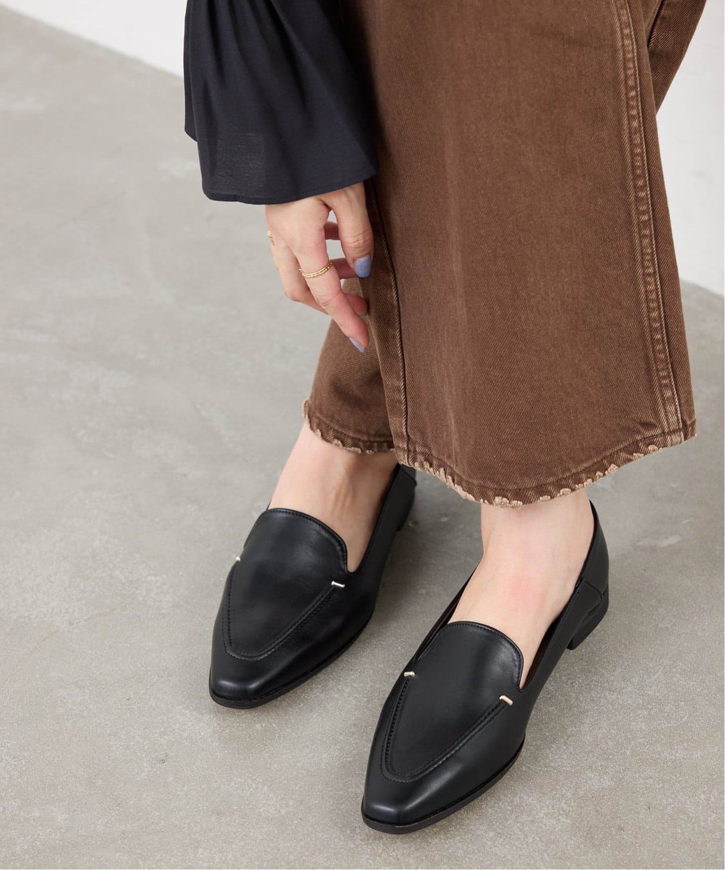 にょにょ LE TALON ブラック ローファー 23 セール】《追加》レザーローファー（ローファー）｜LE TALON（ルタロン