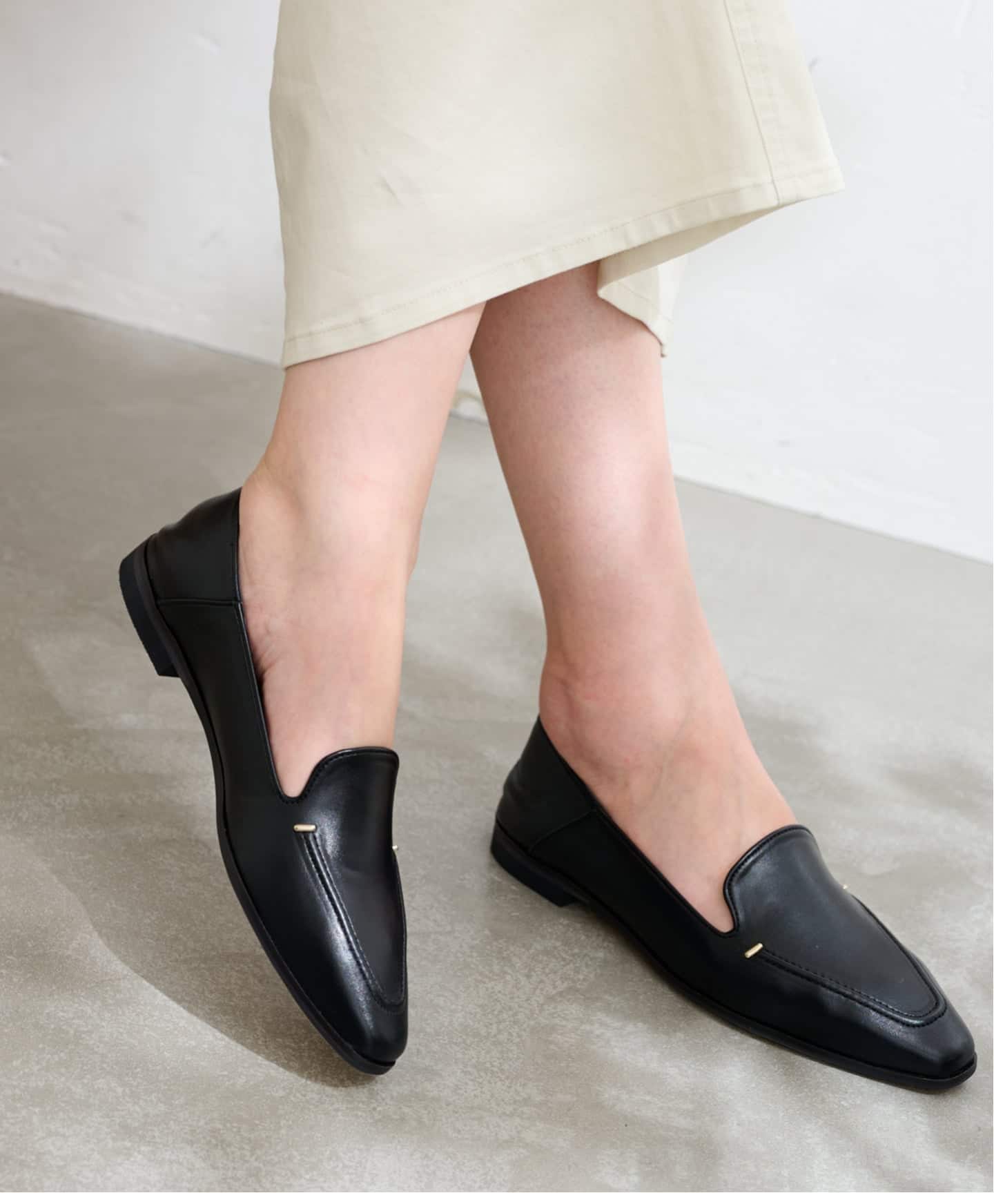 追加》スクエアステッチソフトローファー（ローファー）｜LE TALON（ル