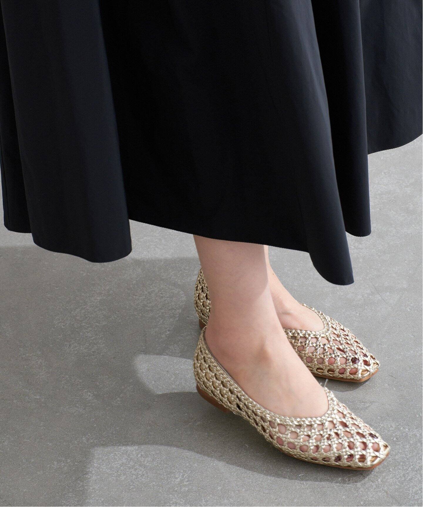 スクエアメッシュフラット（バレエシューズ）｜LE TALON（ル タロン