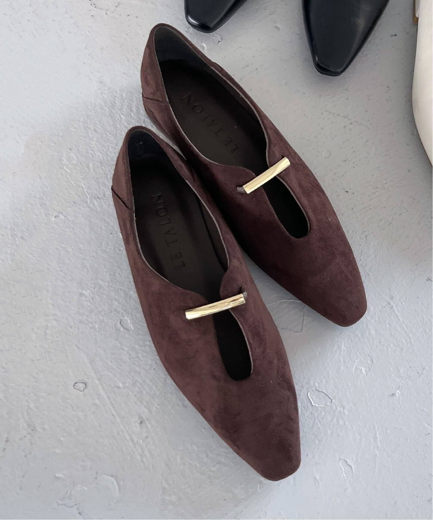 フロントメタルバブーシュ（フラットシューズ）｜LE TALON（ル タロン