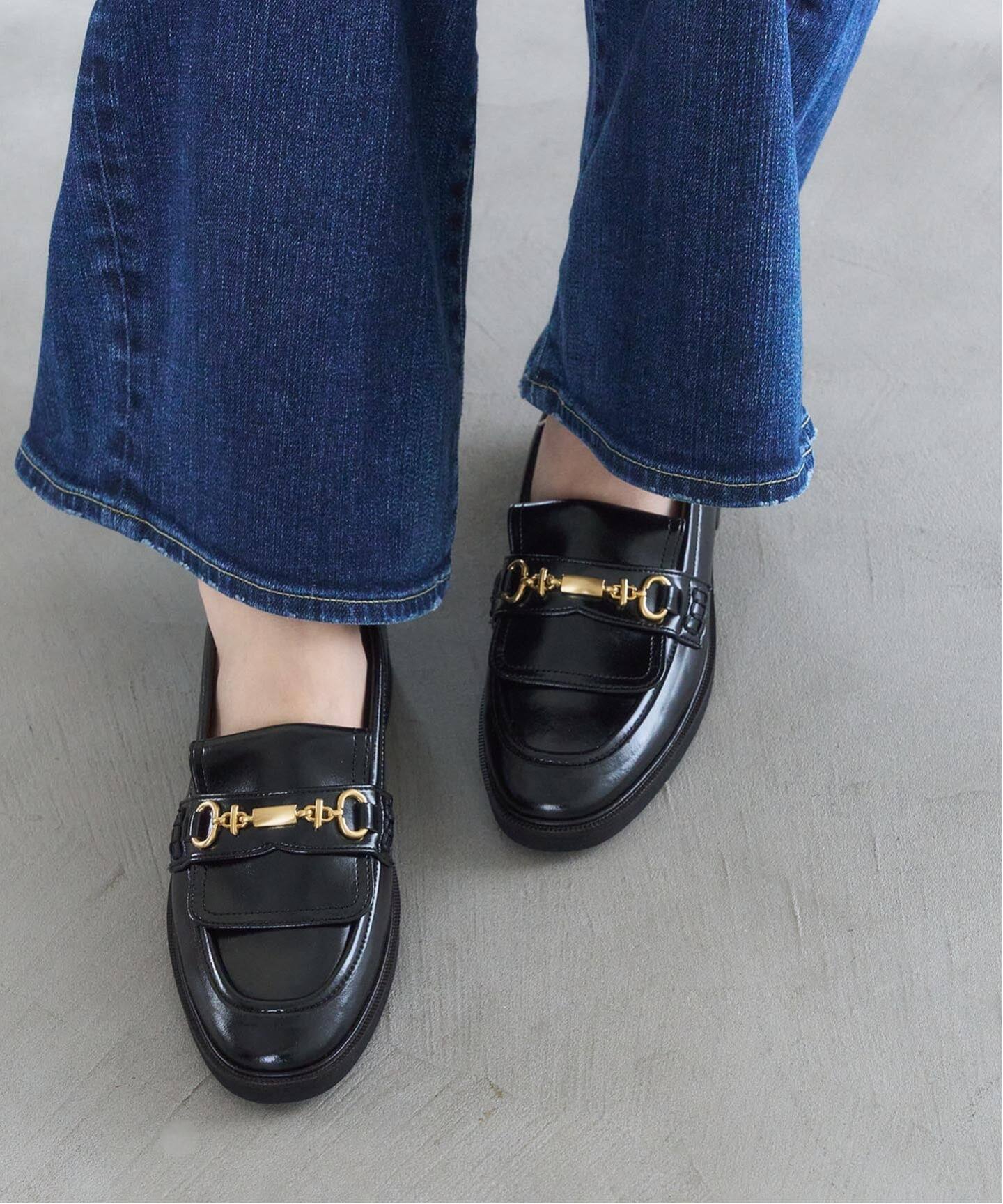 ルタロン　フラップビットローファー　ブラック A 25.5サイズ ルタロン フラップビットローファー ブラック A 25.5サイズ LE TALON一