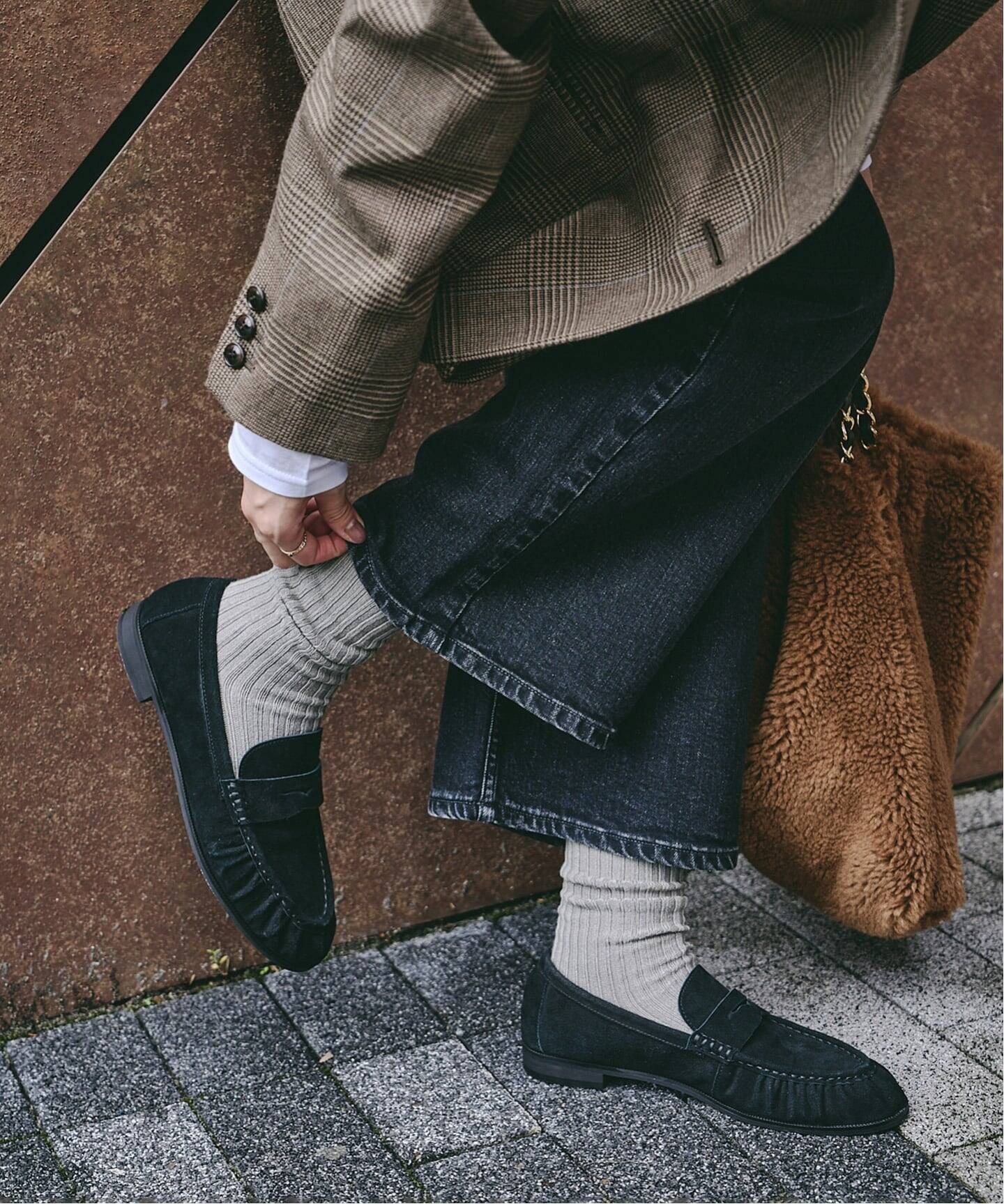 レザーソフトギャザーローファー（ローファー）｜LE TALON（ル タロン