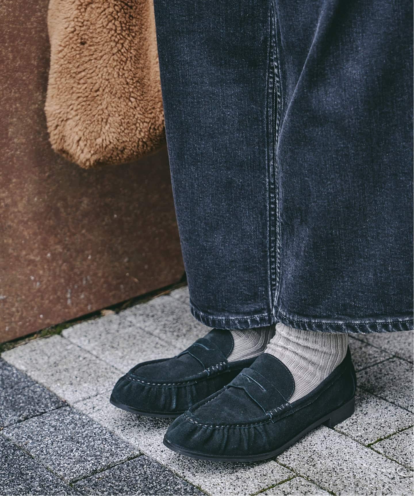 新品未未使用❣️ LE TALON レザーソフトギャザーローファー レザーソフトギャザーローファー（ローファー）｜LE TALON（ル タロン