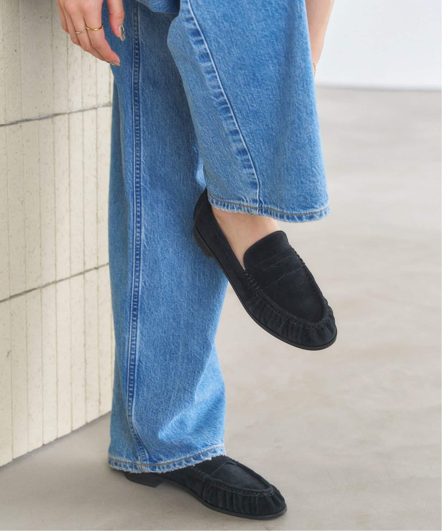 レザーソフトギャザーローファー（ローファー）｜LE TALON（ル タロン